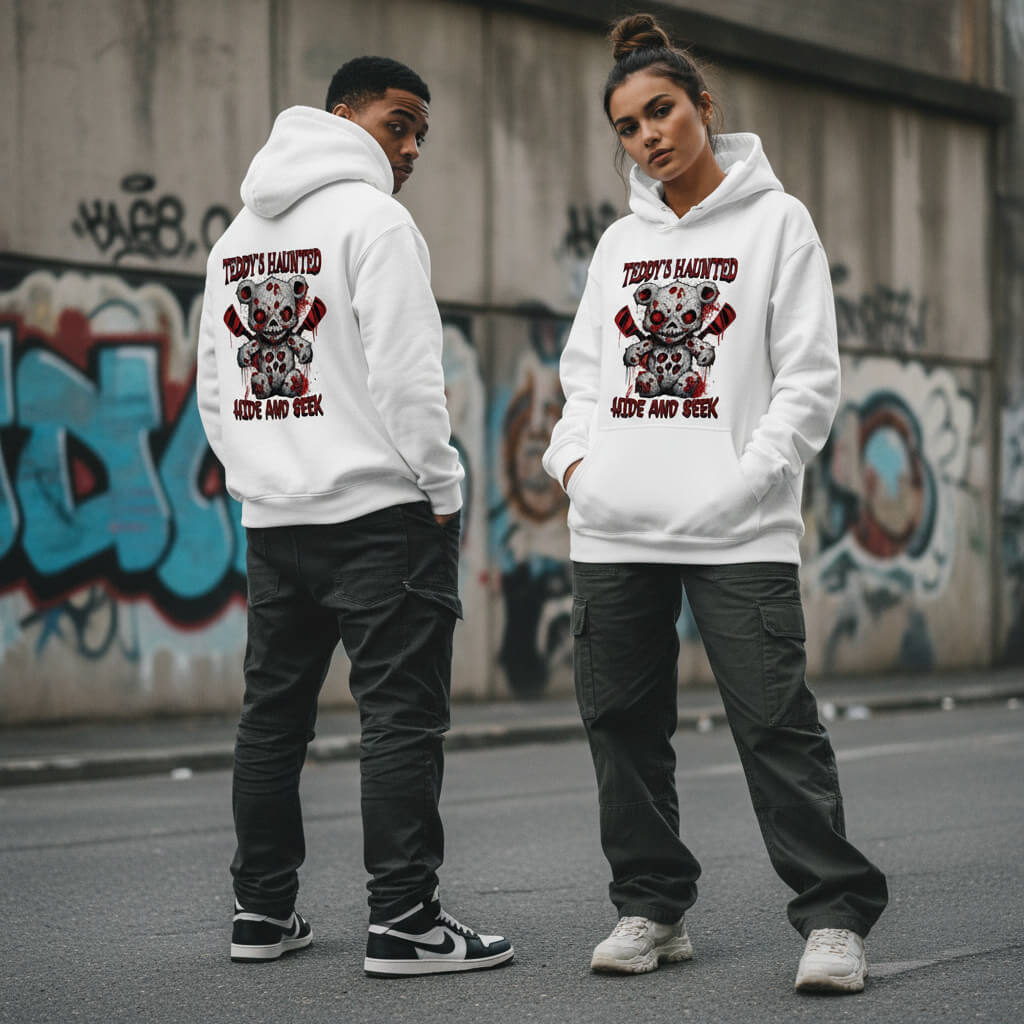 Premium Haunted hide and seek Hoodie KrzR DruckZone