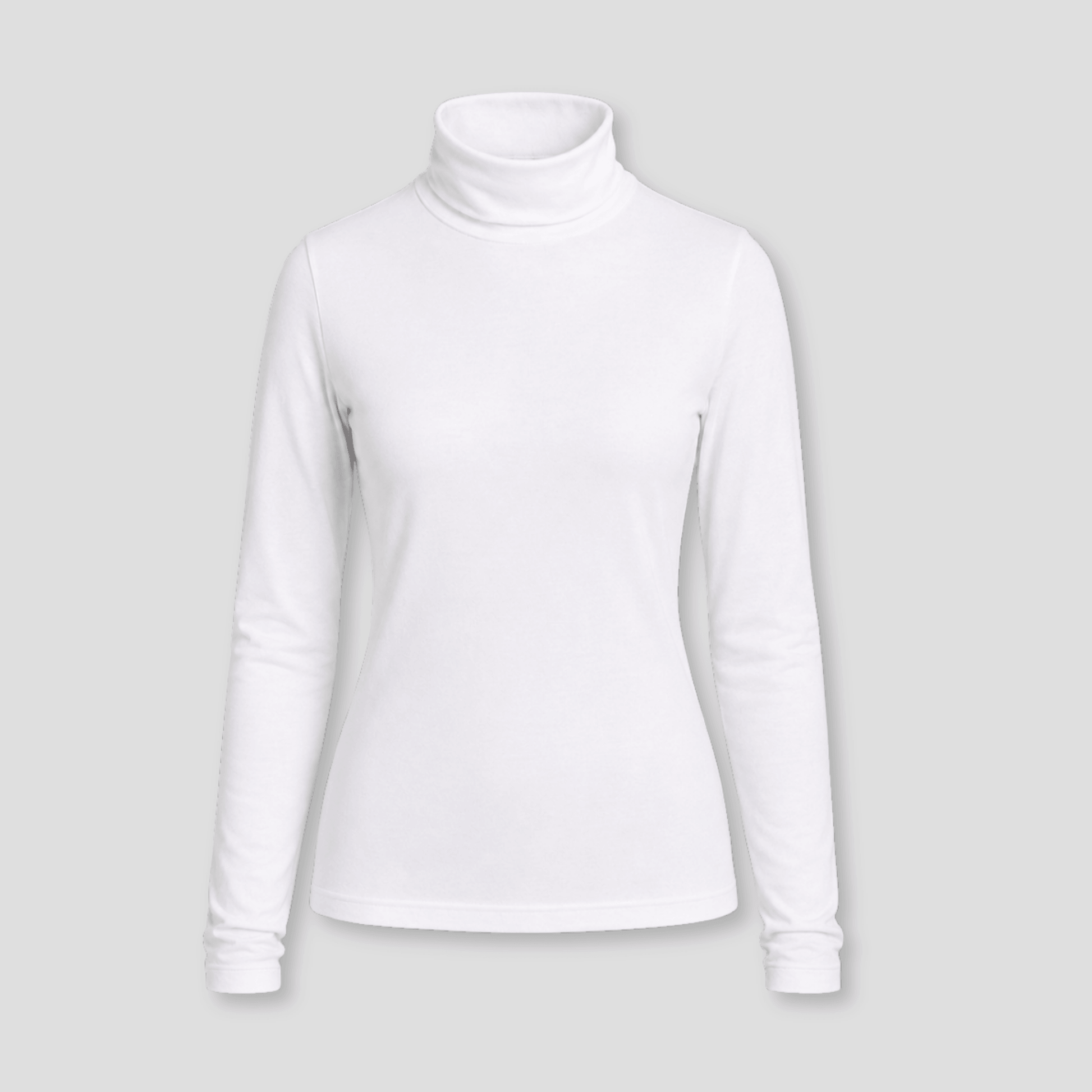 Damen Rollkragenshirt langarm eng anliegend KrzR-DruckZone e.U.