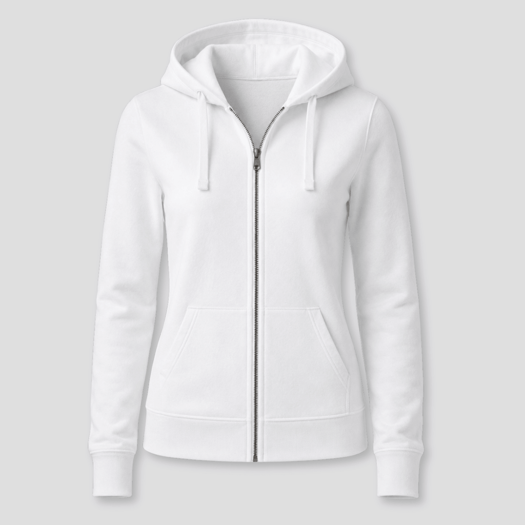Damen Kapuzen-Sweatjacke mit Reißverschluss KrzR DruckZone