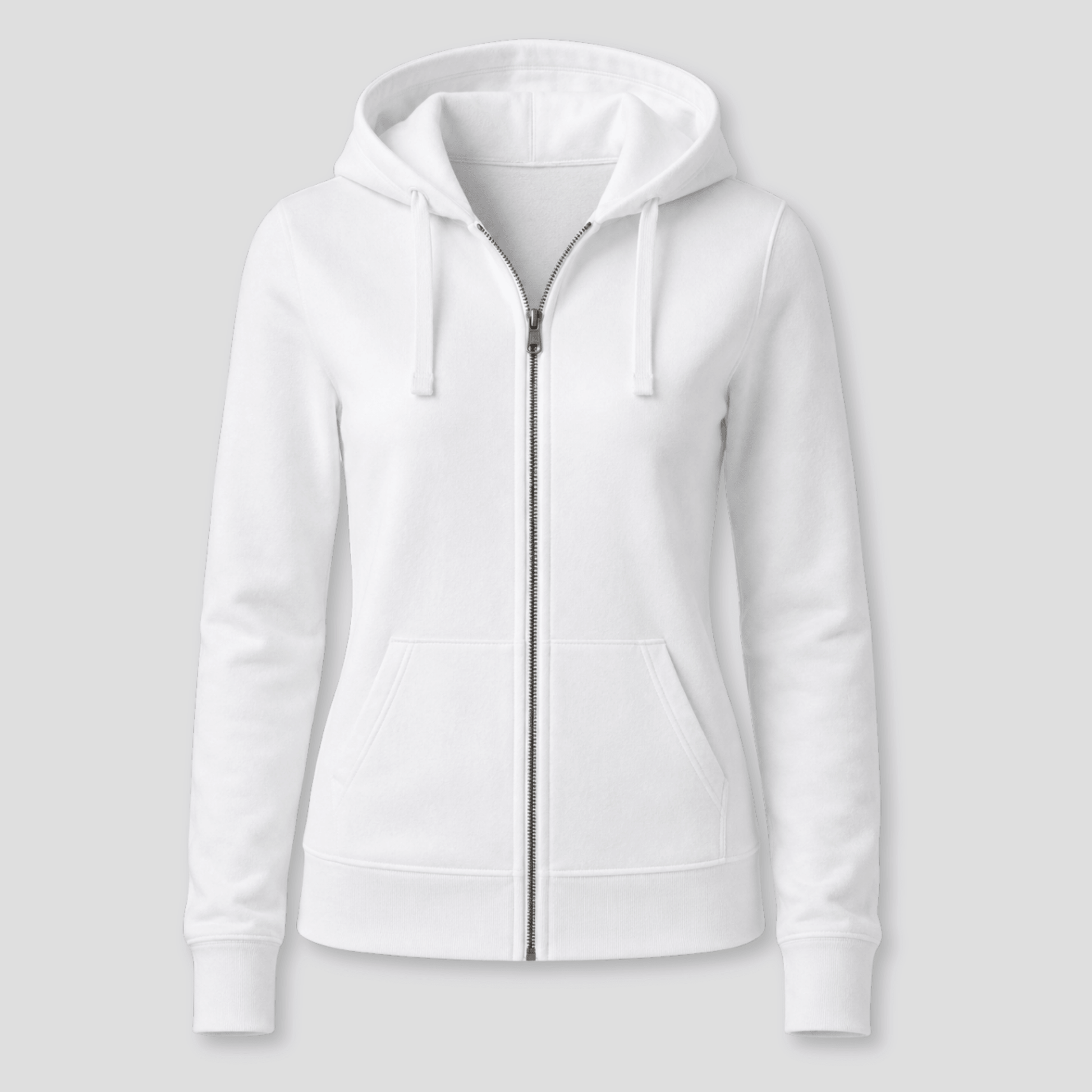 Damen Kapuzen-Sweatjacke mit Reißverschluss KrzR DruckZone