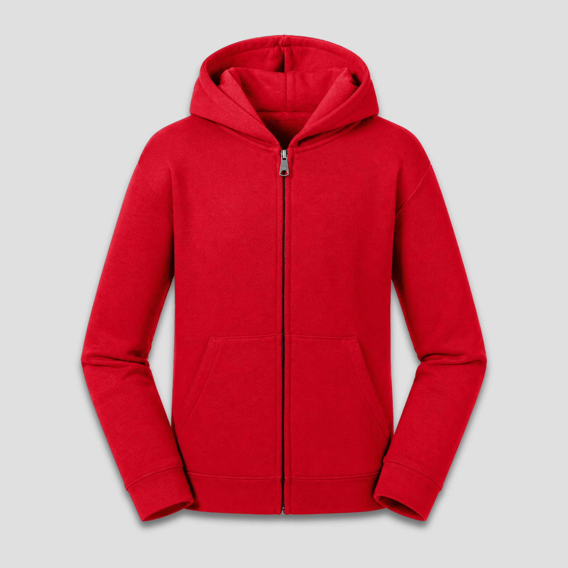 Kinder Zip Hoodie Jungs | Innen angeraut, ohne Zugband KrzR DruckZone