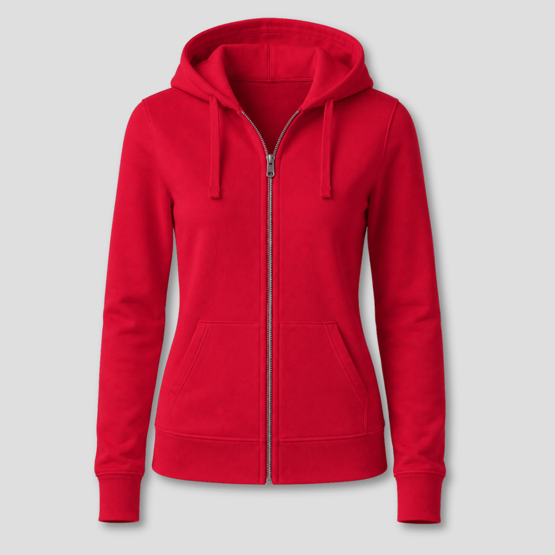 Damen Kapuzen-Sweatjacke mit Reißverschluss KrzR DruckZone