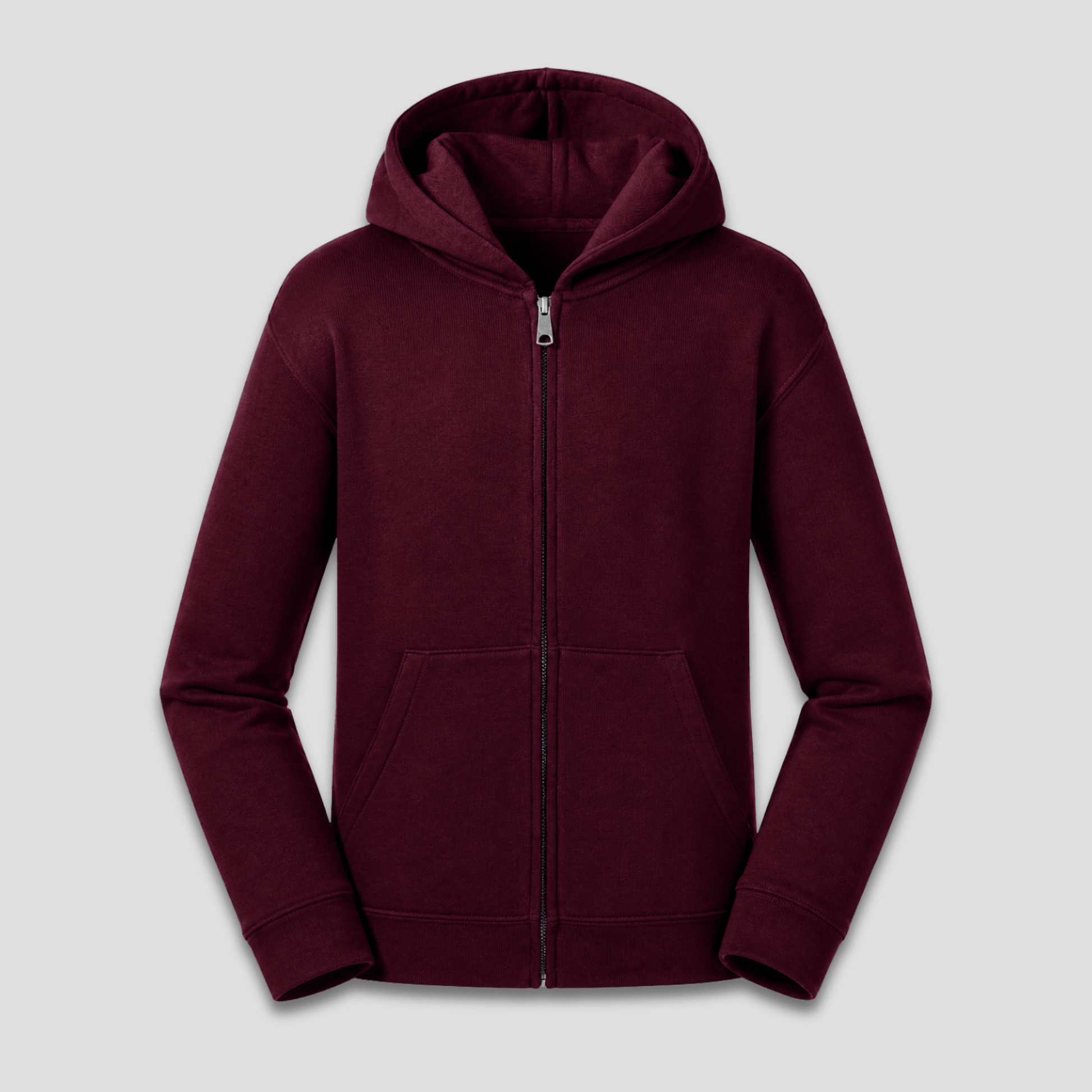Kinder Zip Hoodie Jungs | Innen angeraut, ohne Zugband KrzR DruckZone