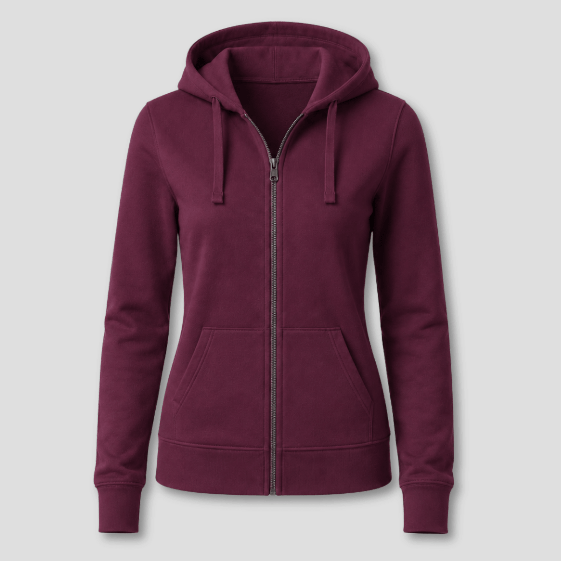 Damen Kapuzen-Sweatjacke mit Reißverschluss KrzR DruckZone