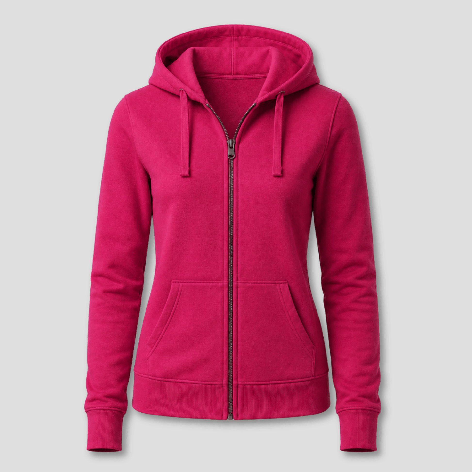 Damen Kapuzen-Sweatjacke mit Reißverschluss KrzR DruckZone