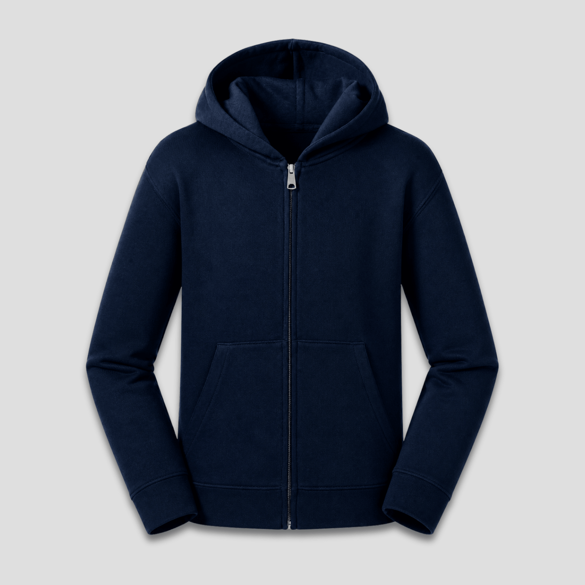Kinder Zip Hoodie Jungs | Innen angeraut, ohne Zugband KrzR DruckZone