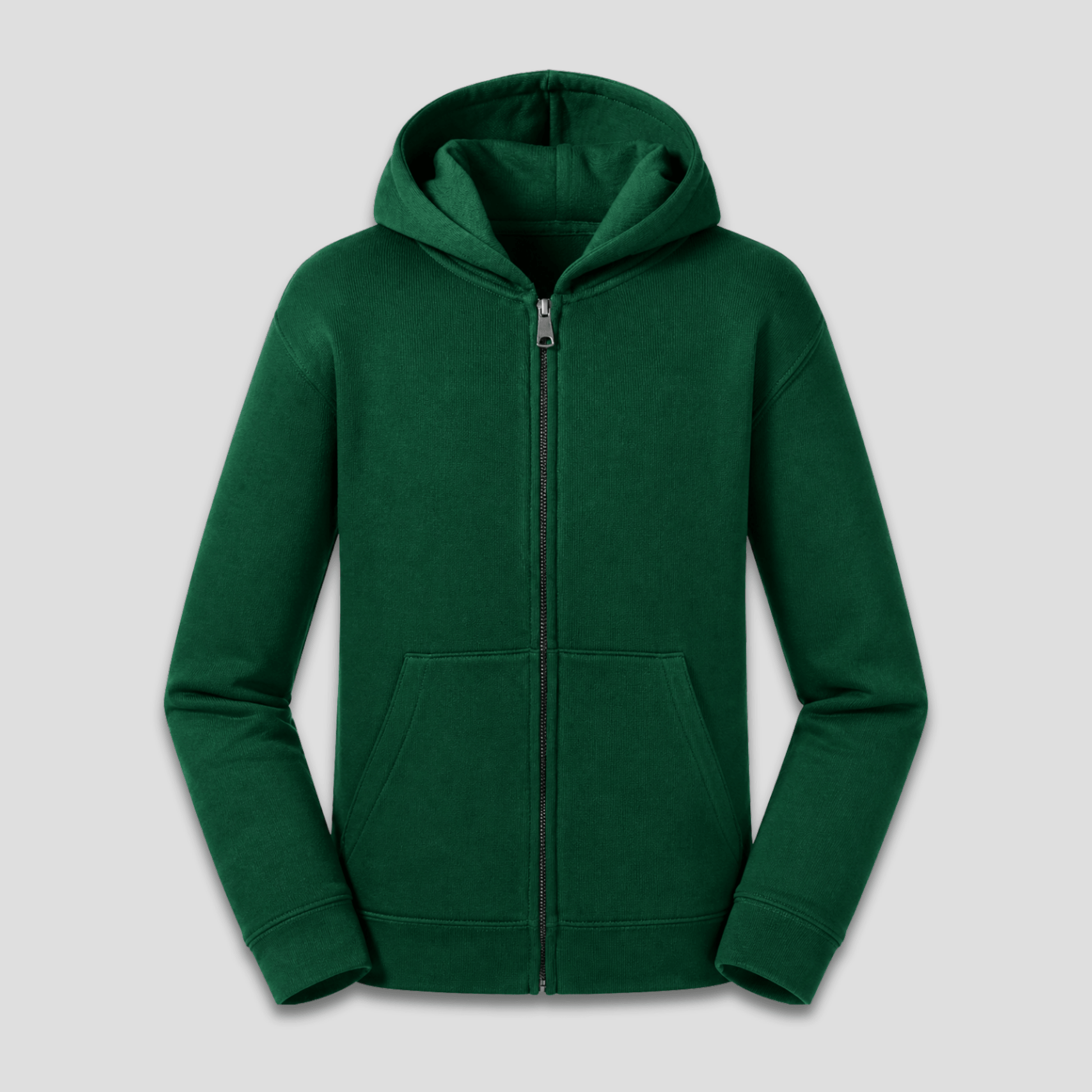Kinder Zip Hoodie Jungs | Innen angeraut, ohne Zugband KrzR DruckZone