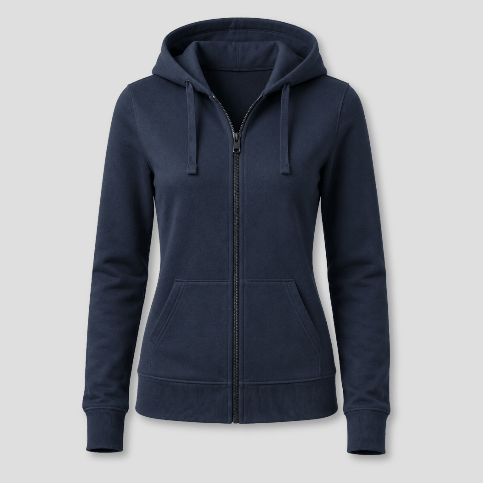 Damen Kapuzen-Sweatjacke mit Reißverschluss KrzR DruckZone