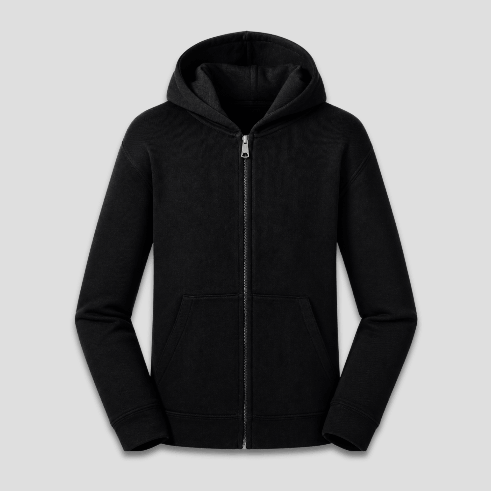 Kinder Zip Hoodie Jungs | Innen angeraut, ohne Zugband KrzR DruckZone