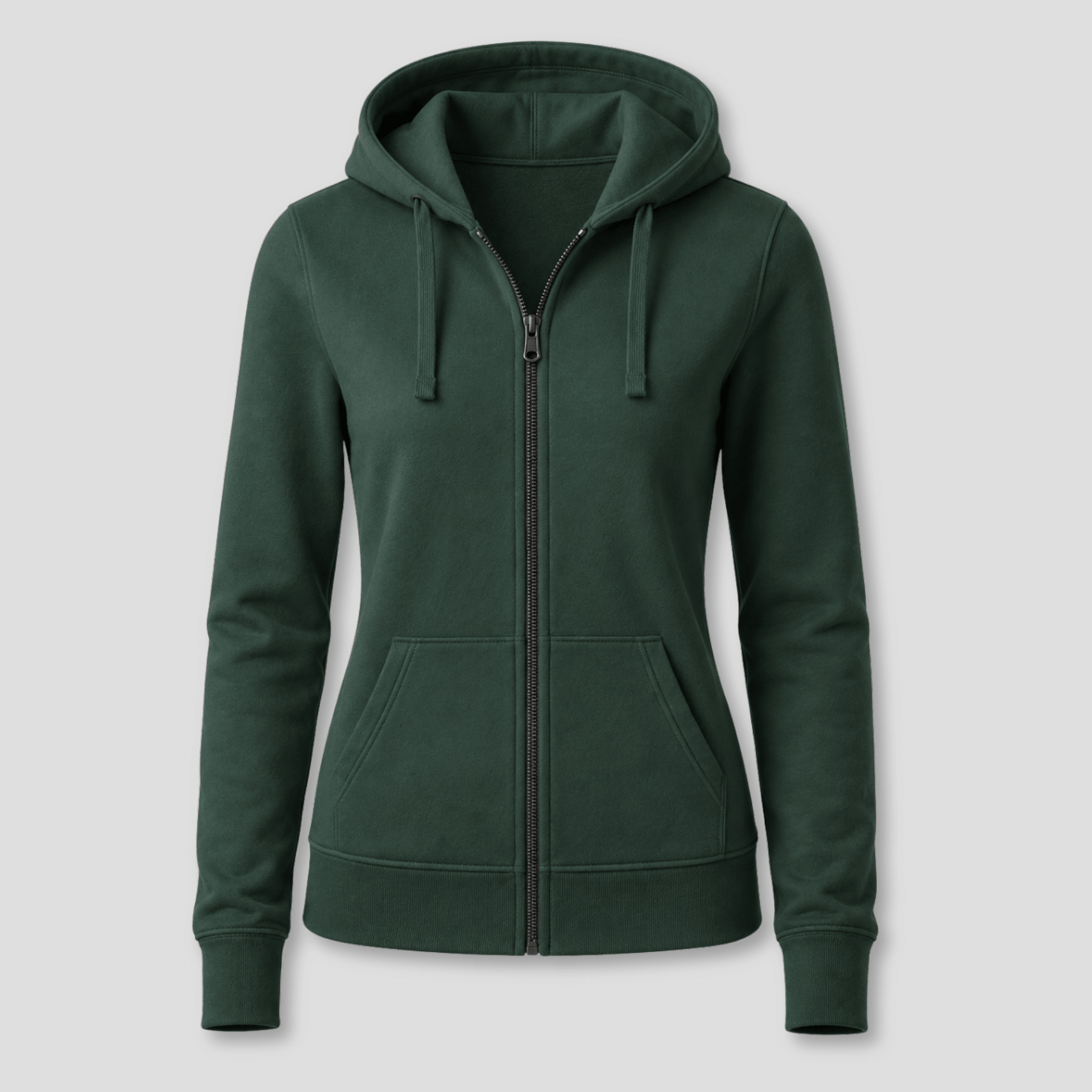 Damen Kapuzen-Sweatjacke mit Reißverschluss KrzR DruckZone