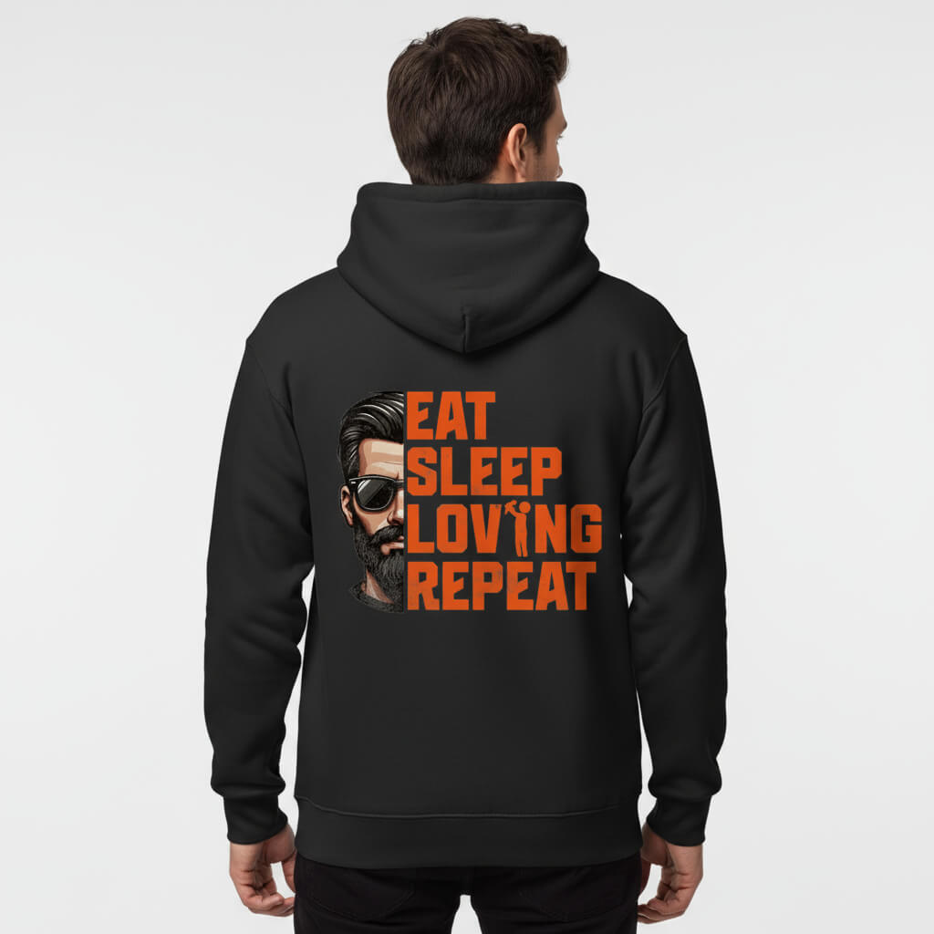 Premium Hoodie Eat Sleep KrzR DruckZone