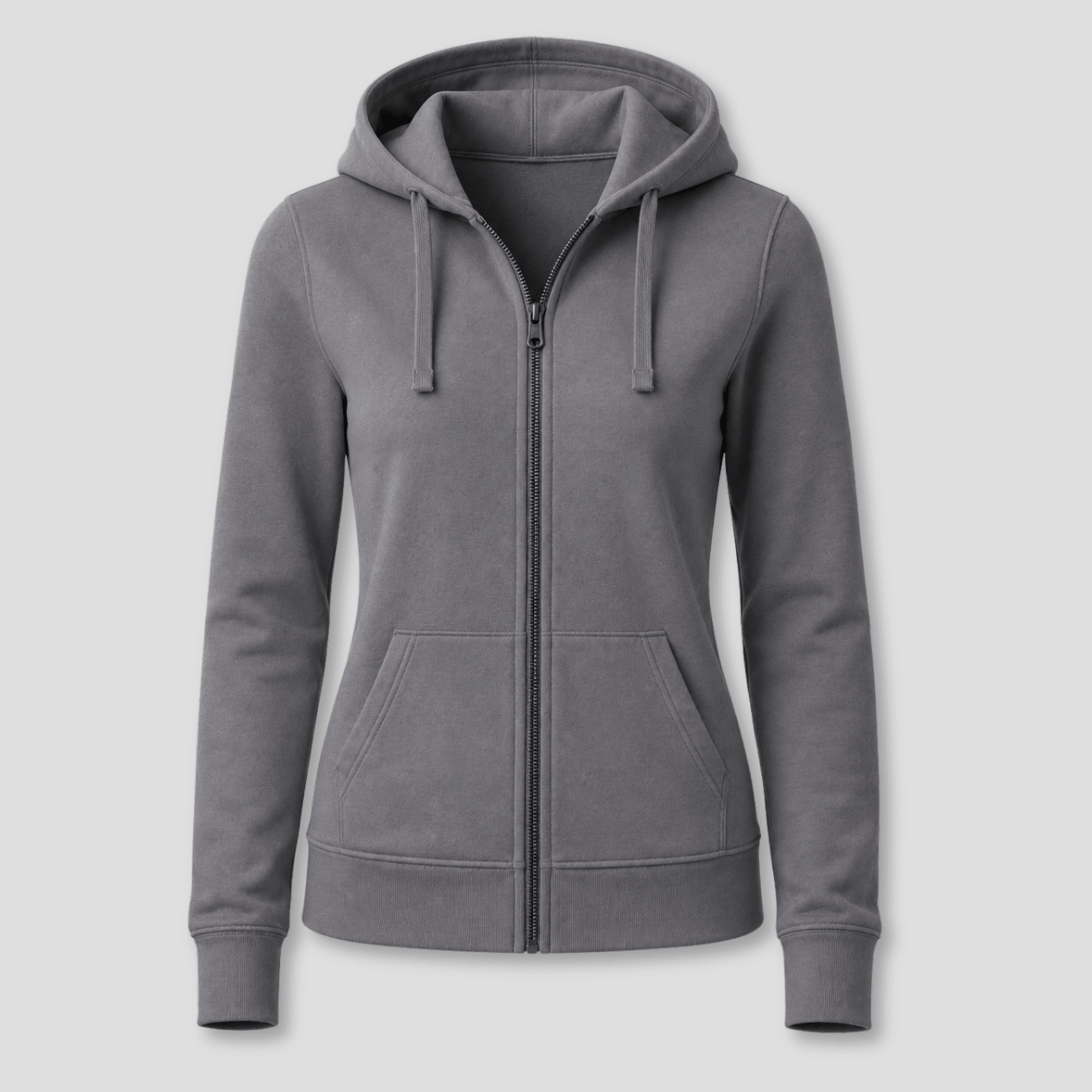 Damen Kapuzen-Sweatjacke mit Reißverschluss KrzR DruckZone