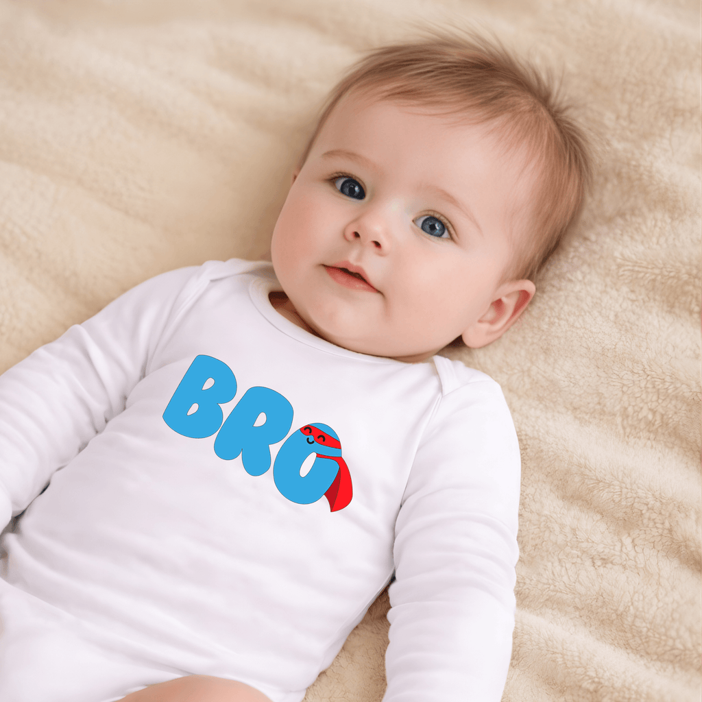 Langarmbody  – Geschwister Body ‚Bro‘ KrzR DruckZone