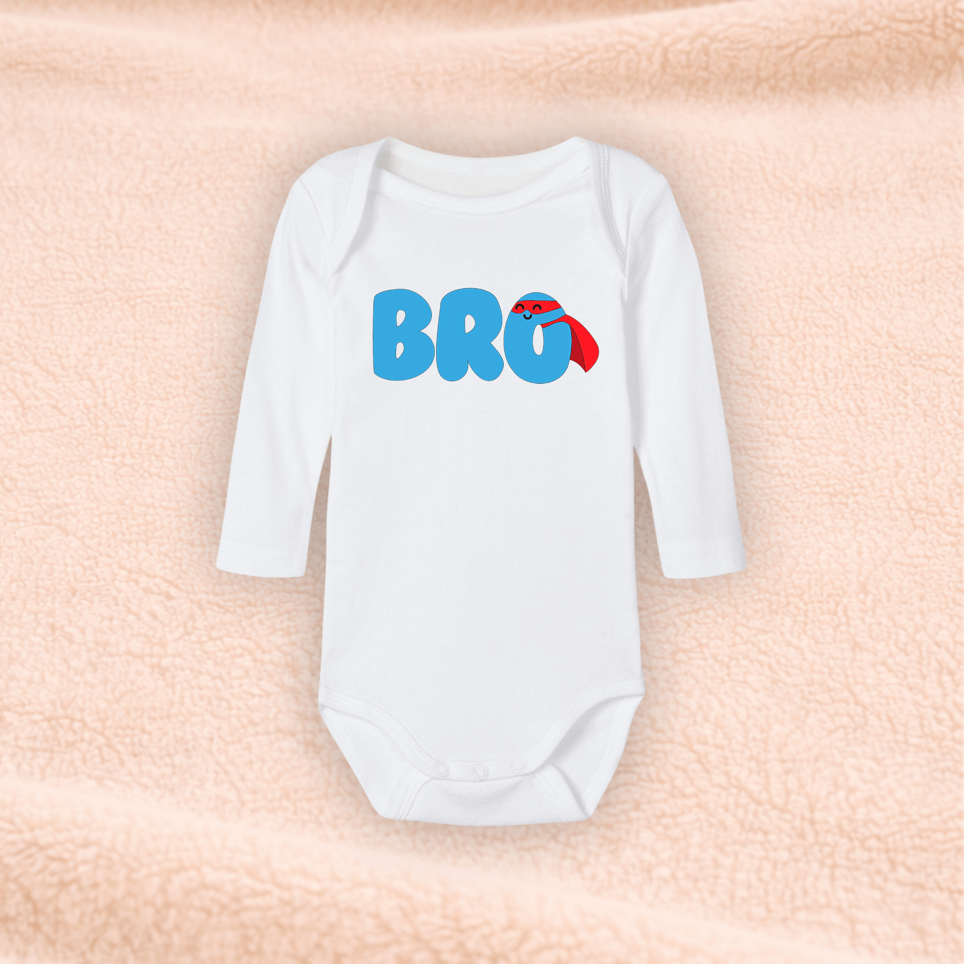 Langarmbody  – Geschwister Body ‚Bro‘ KrzR DruckZone