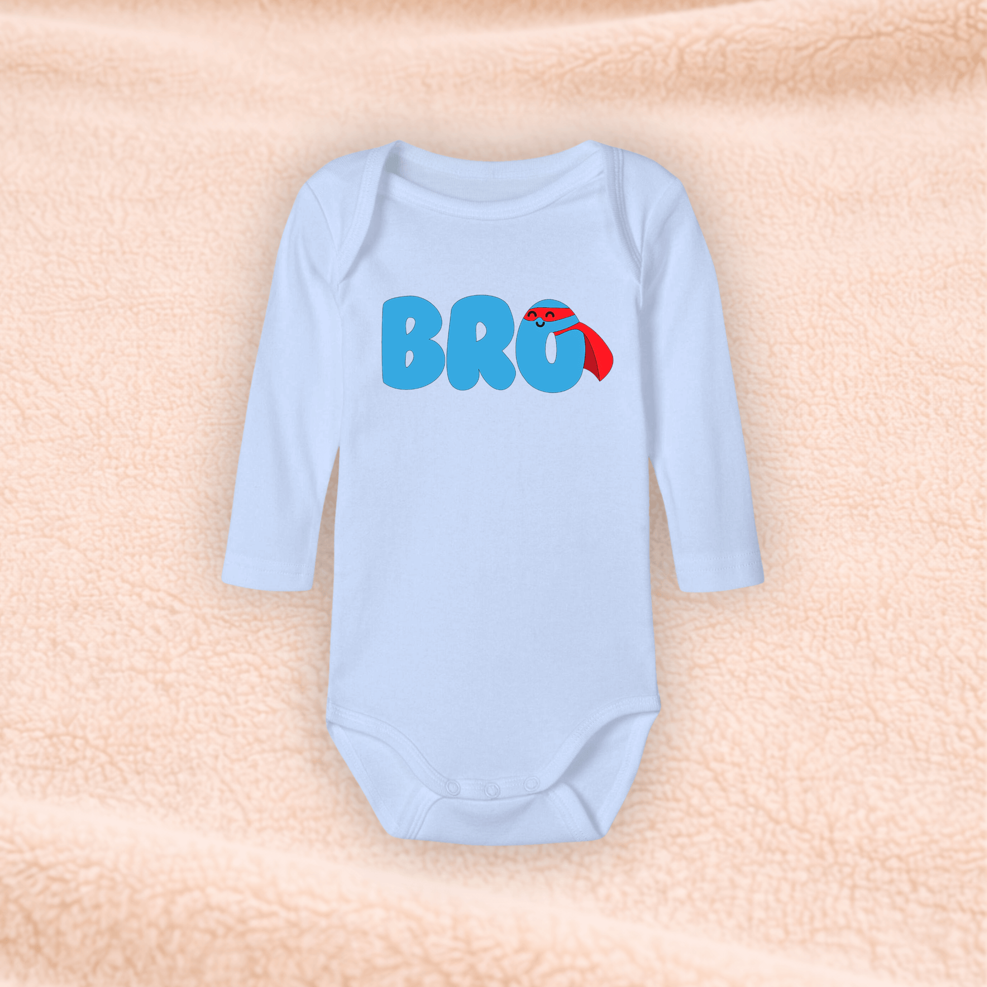 Langarmbody  – Geschwister Body ‚Bro‘ KrzR DruckZone