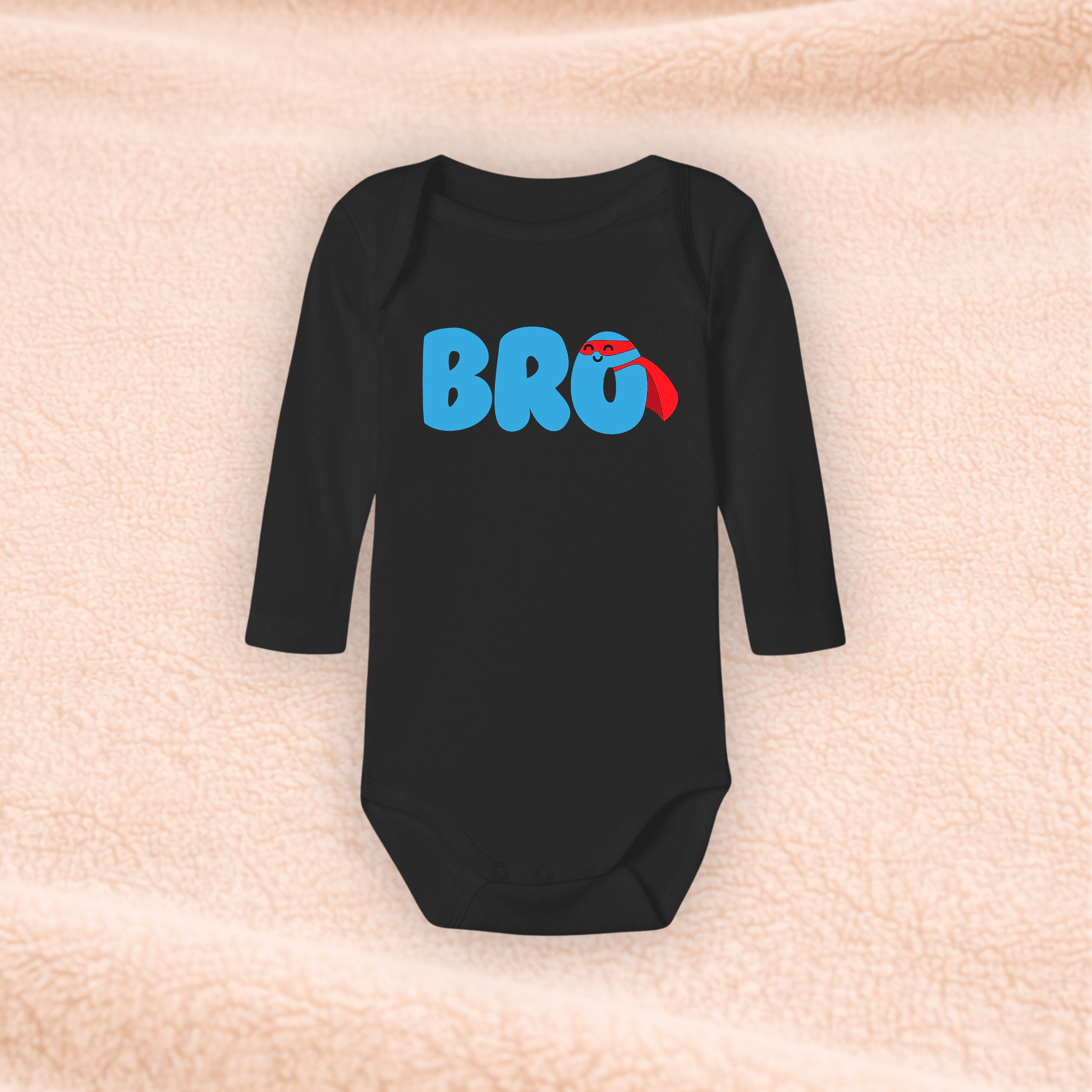 Langarmbody  – Geschwister Body ‚Bro‘ KrzR DruckZone