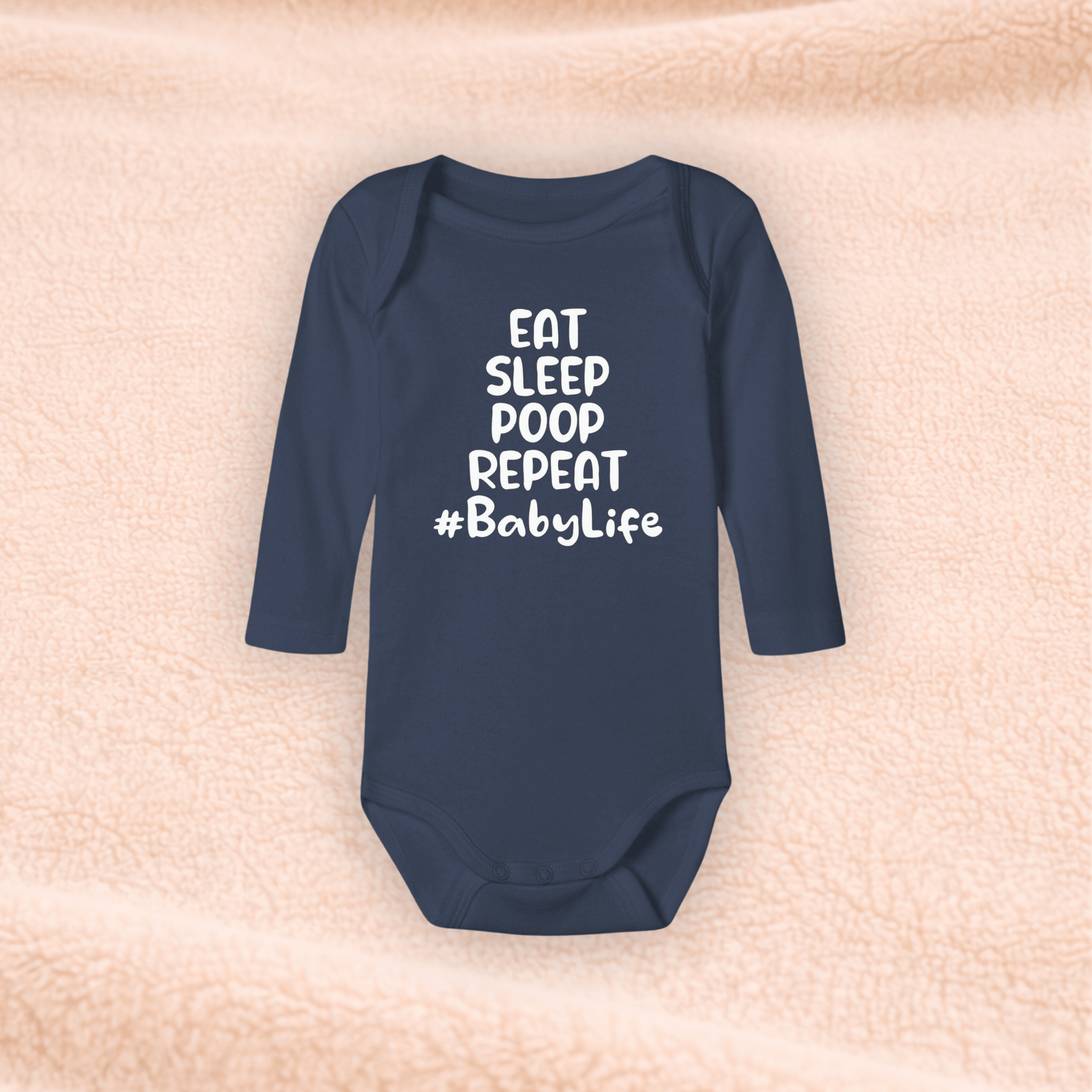 Langarmbody - Eat Sleep Poop Repeat KrzR DruckZone