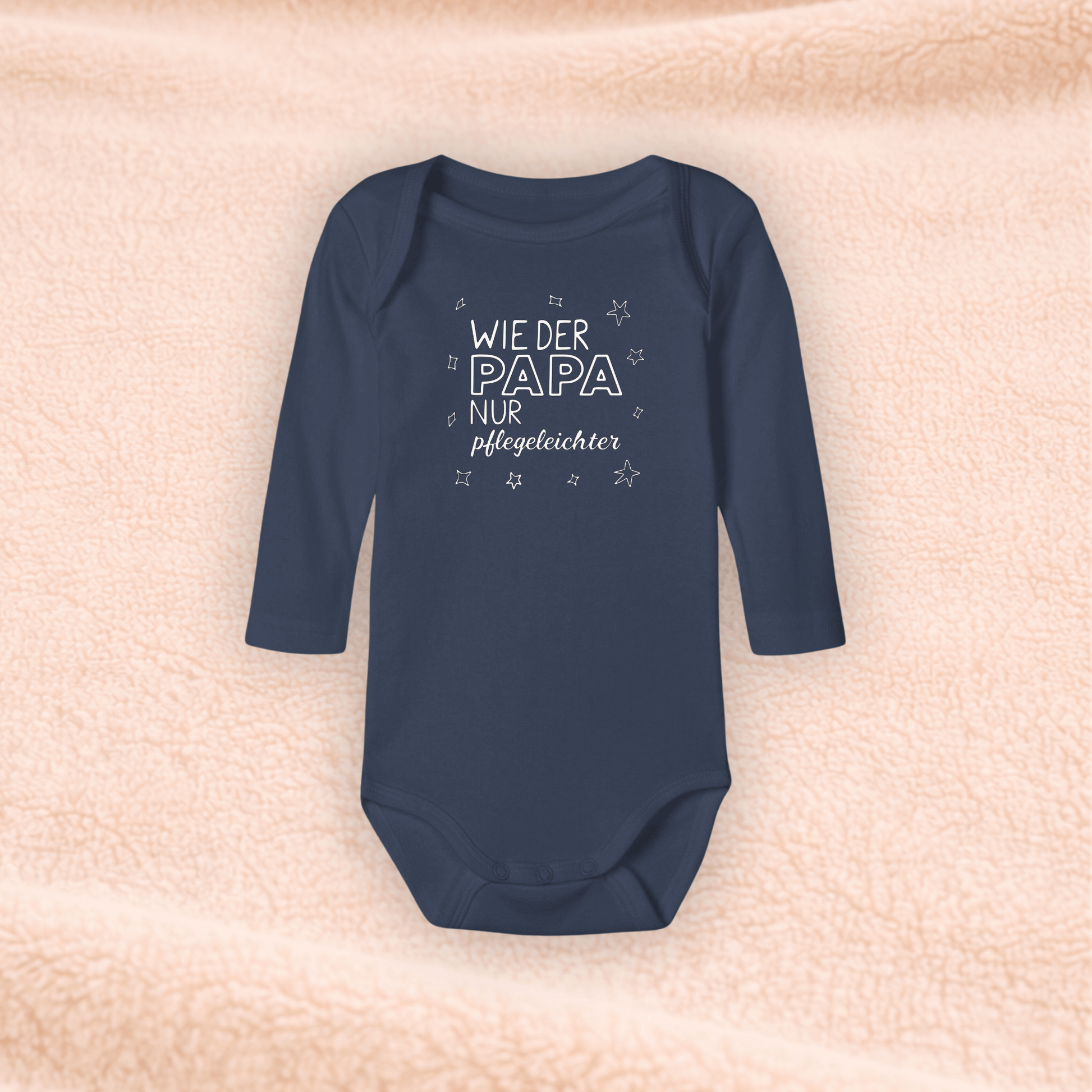 Langarmbody - Wie der Papa nur Pflegeleichter KrzR DruckZone