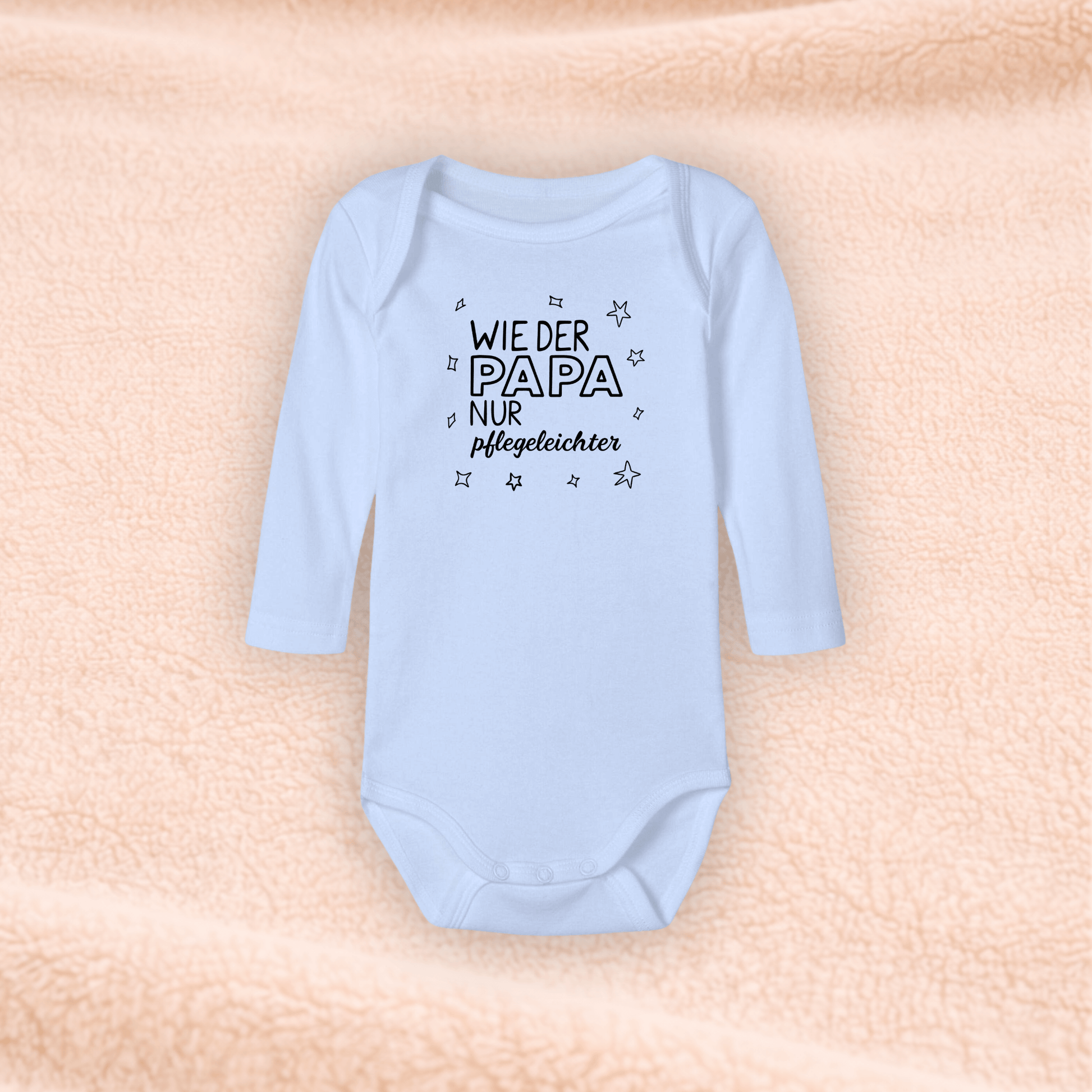 Langarmbody - Wie der Papa nur Pflegeleichter KrzR DruckZone