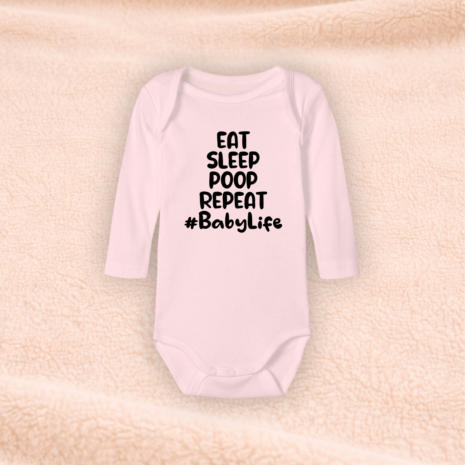 Langarmbody - Eat Sleep Poop Repeat KrzR DruckZone