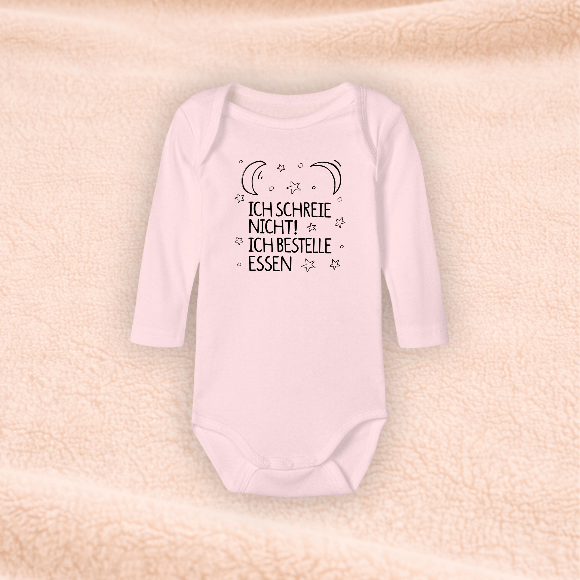 Langarmbody - Ich schreie Nicht! Ich bestelle Essen KrzR DruckZone