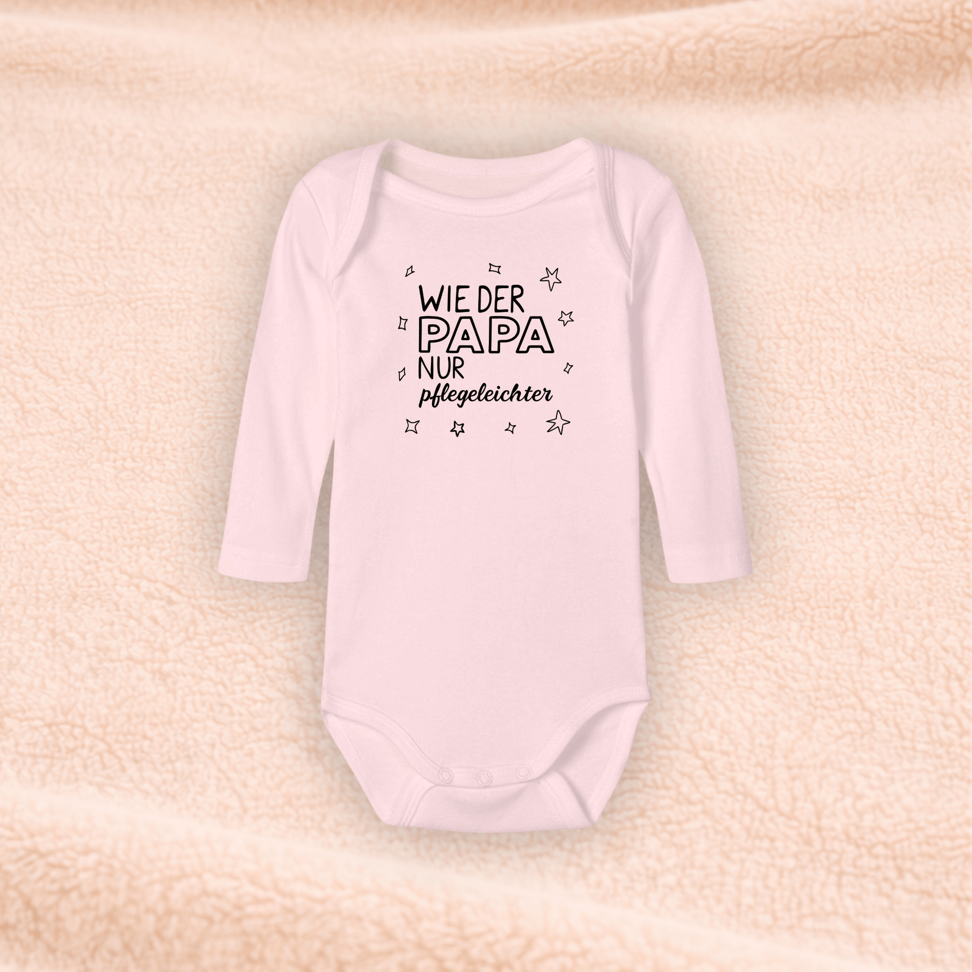 Langarmbody - Wie der Papa nur Pflegeleichter KrzR DruckZone