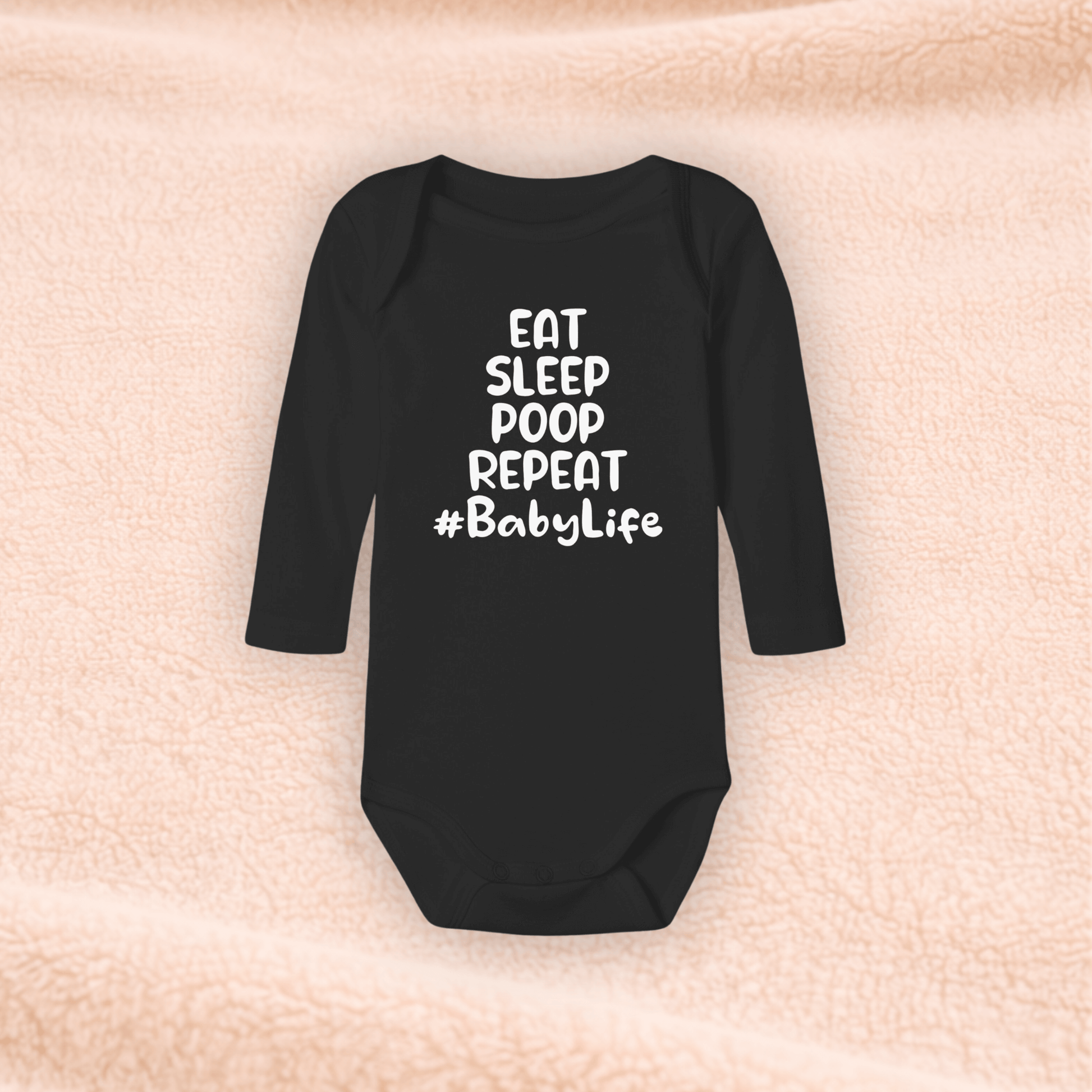 Langarmbody - Eat Sleep Poop Repeat KrzR DruckZone