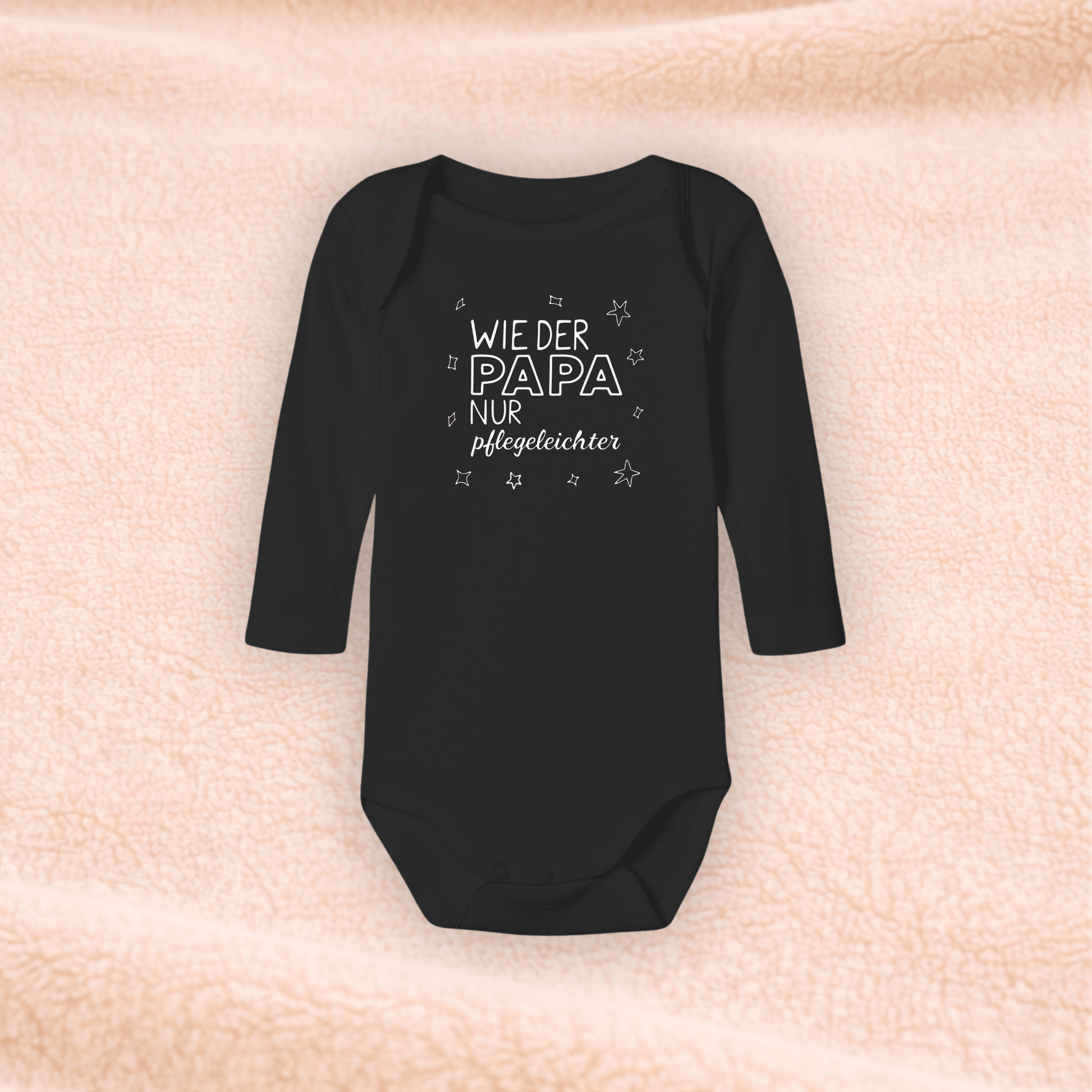 Langarmbody - Wie der Papa nur Pflegeleichter KrzR DruckZone