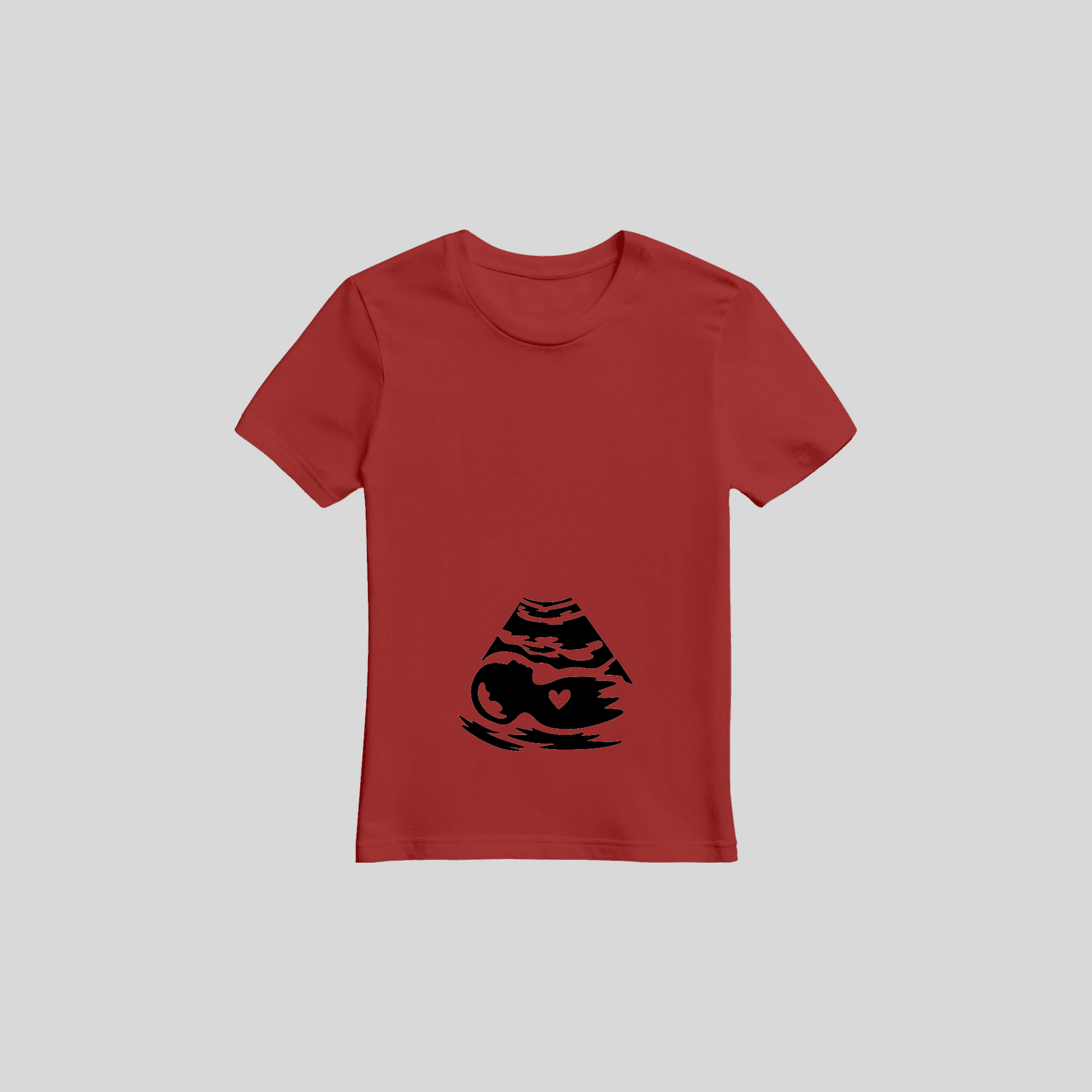 Schwangerschafts T-Shirt „Baby Ultraschall“ – Premiumdruck KrzR DruckZone