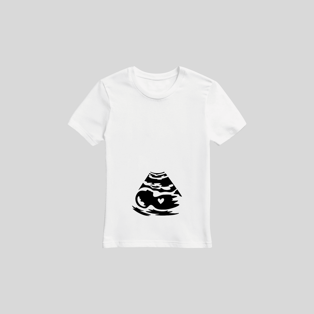 Schwangerschafts T-Shirt „Baby Ultraschall“ – Premiumdruck KrzR DruckZone