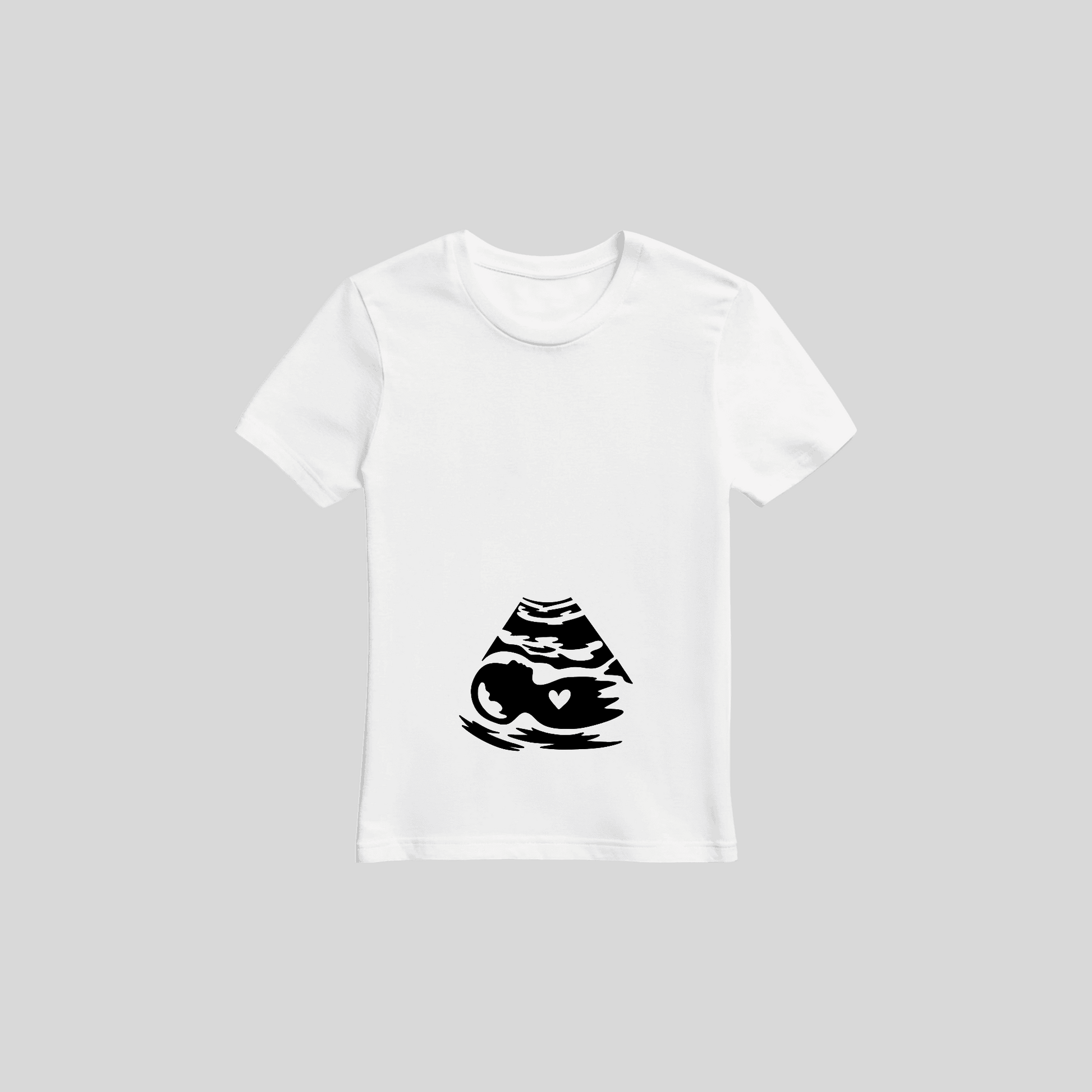 Schwangerschafts T-Shirt „Baby Ultraschall“ – Premiumdruck KrzR DruckZone