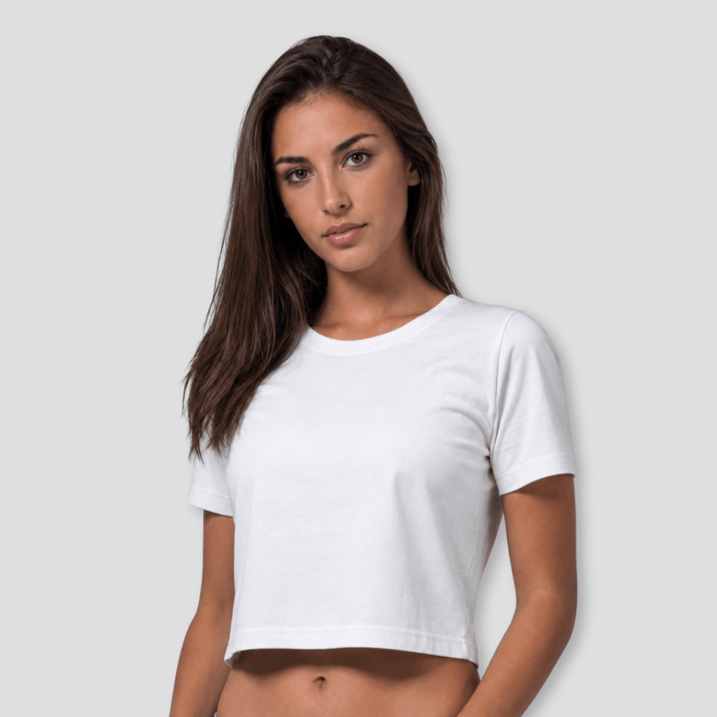 Damen Crop Top kurz geschnitten mit Stretch-Komfort KrzR-DruckZone e.U.