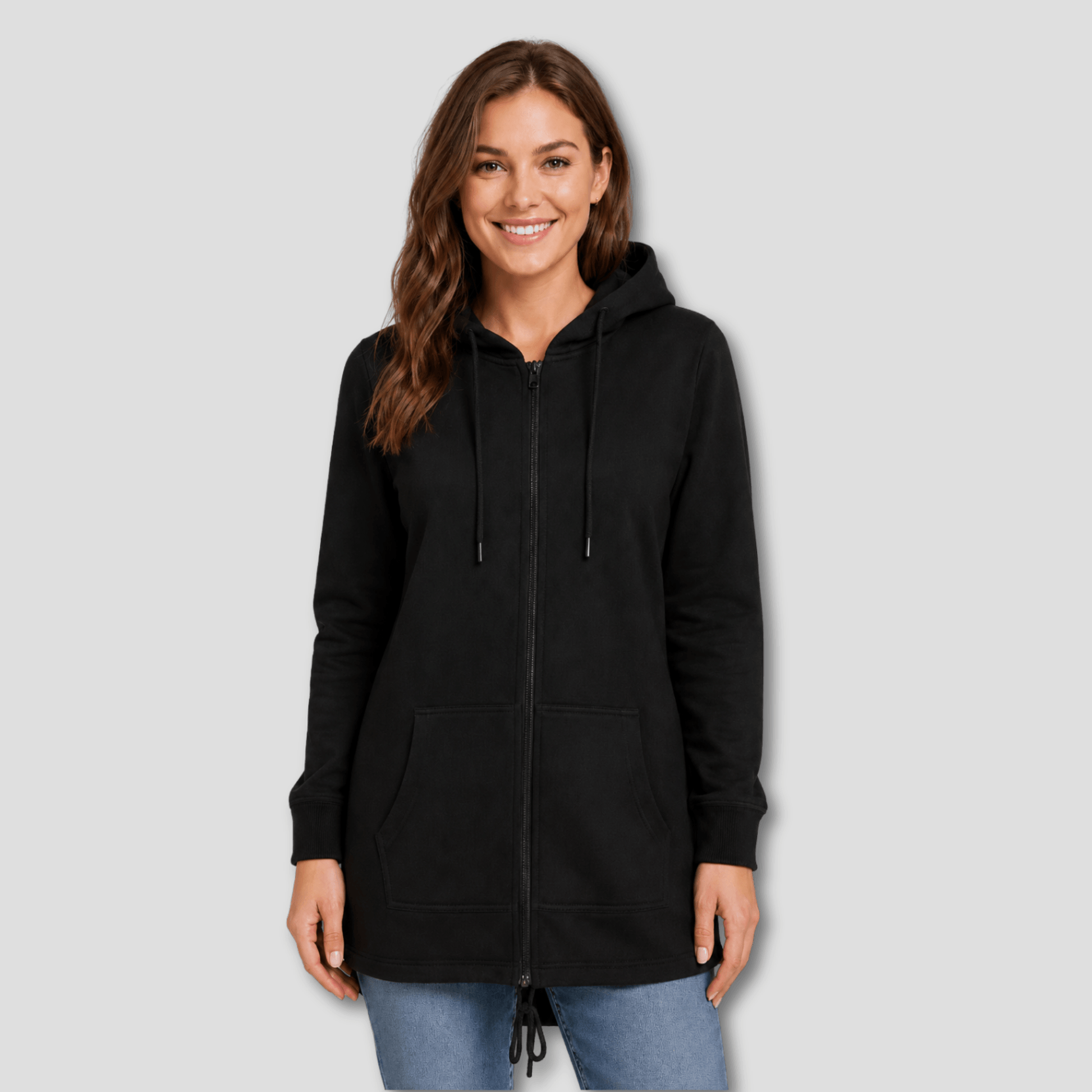Damen Sweat Parka mit Kapuze KrzR DruckZone