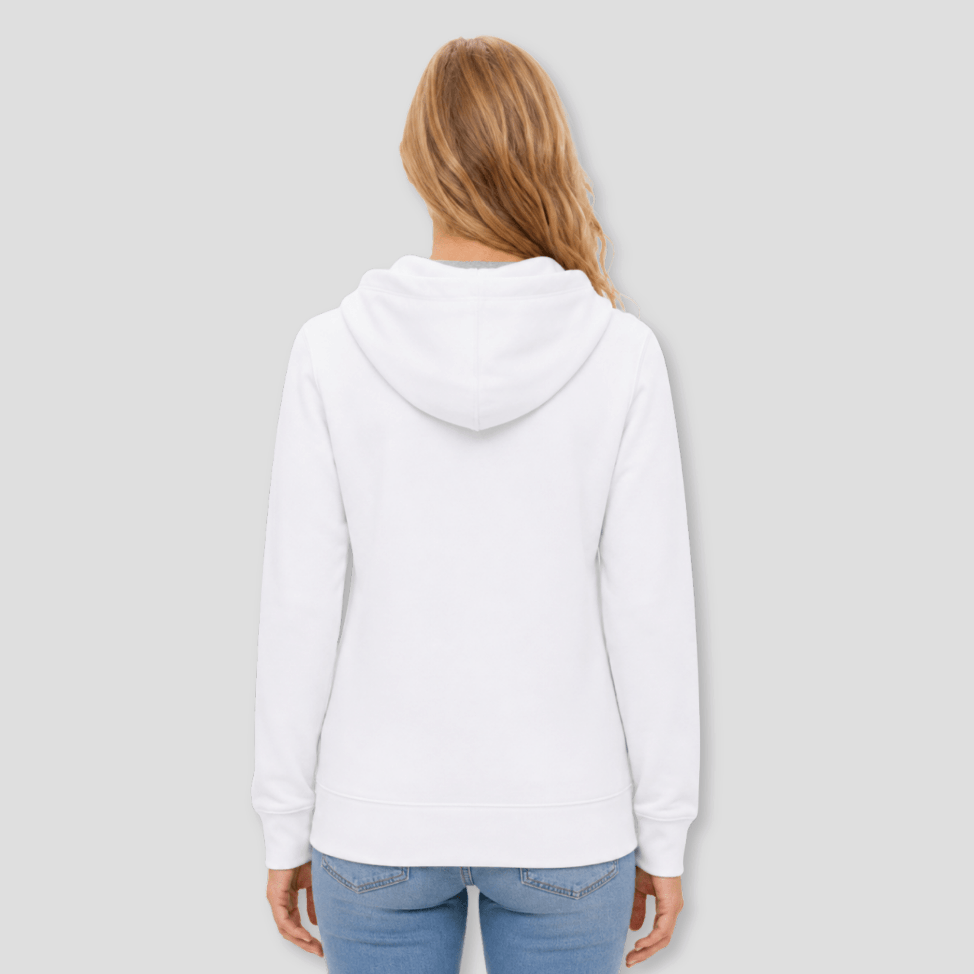 Damen Kapuzen-Sweatjacke mit Reißverschluss KrzR DruckZone