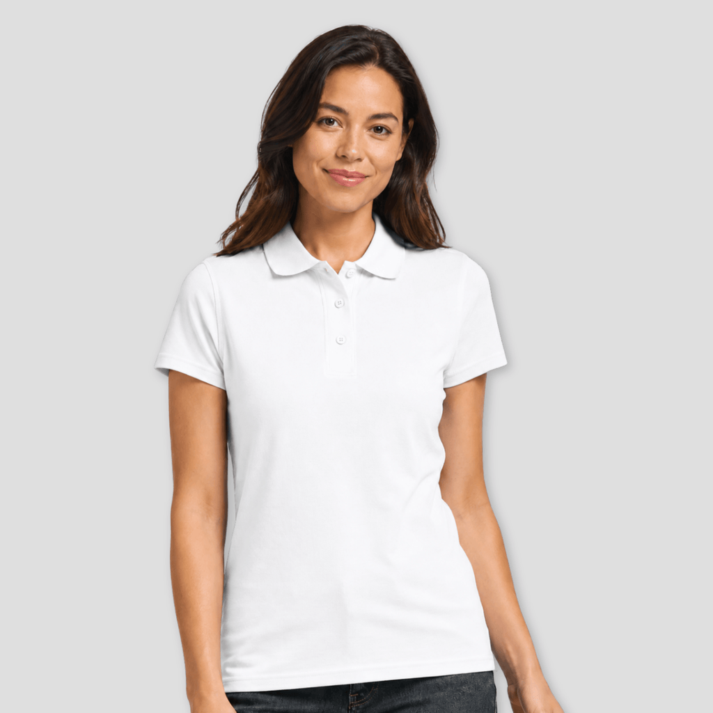 Damen Piqué Polo mit 3-Knopfleiste KrzR-DruckZone e.U.