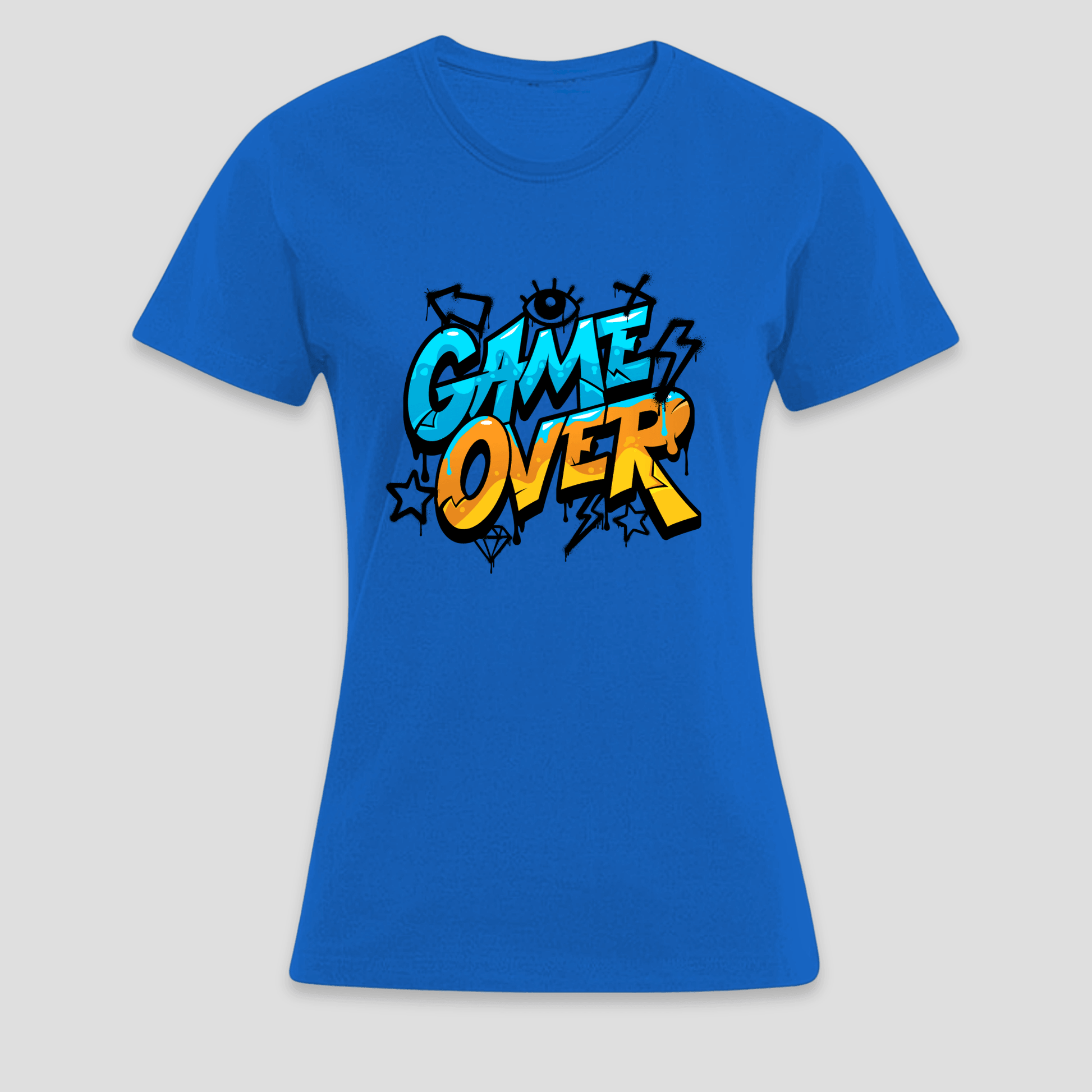 Premium T-Shirt "Game Over" | Lustiges Gamer Shirt KrzR DruckZone