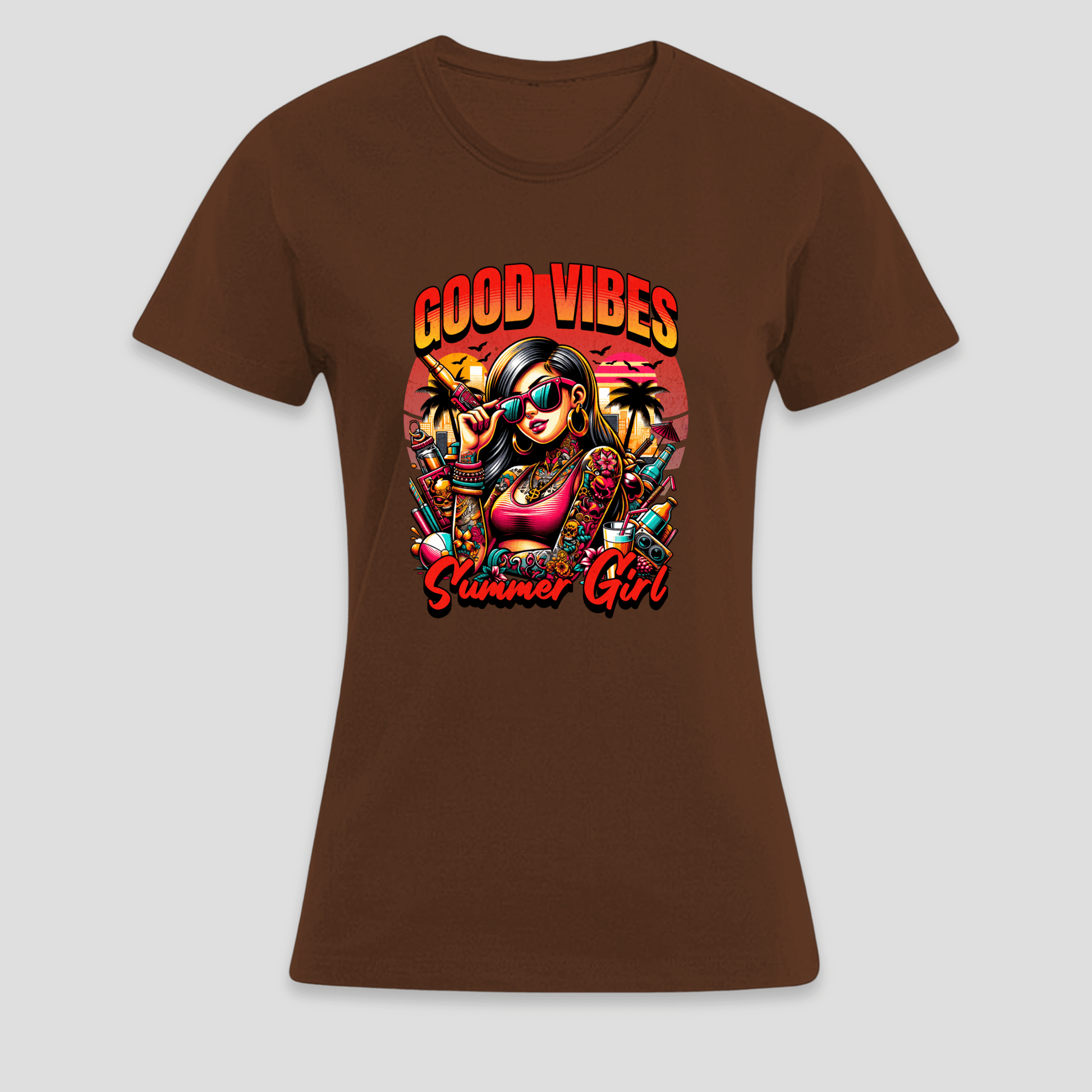 Premium T-Shirt Good Vibes | Sommer Statement KrzR DruckZone