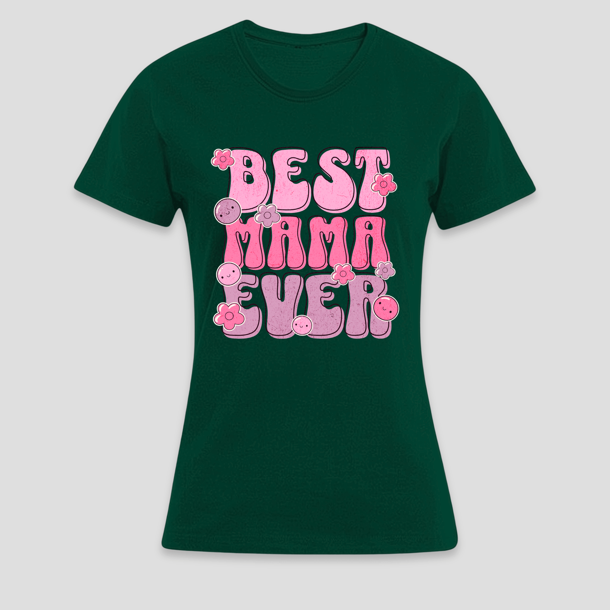 Premium T-Shirt Best Mama Ever | Geschenk für Mama KrzR DruckZone
