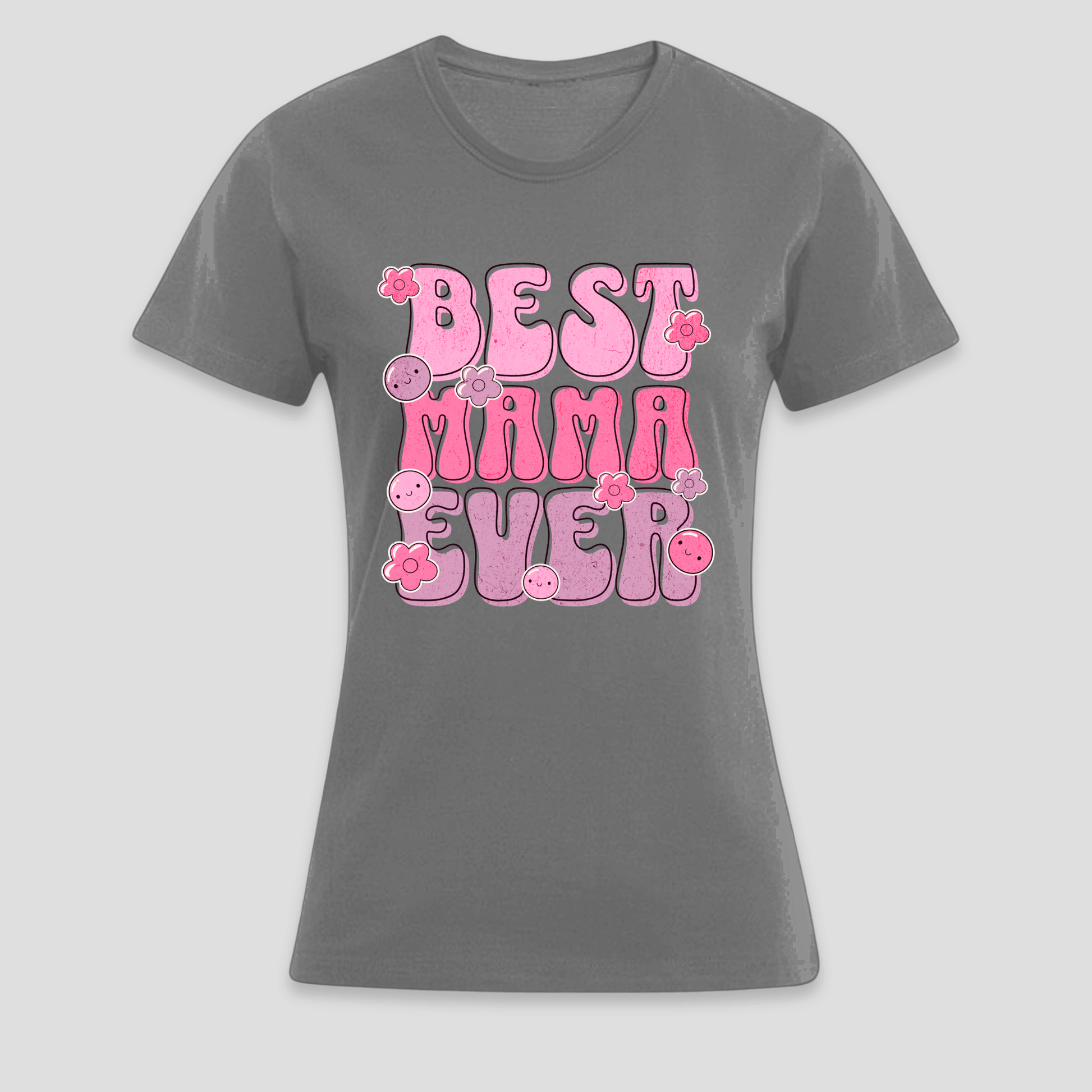 Premium T-Shirt Best Mama Ever | Geschenk für Mama KrzR DruckZone