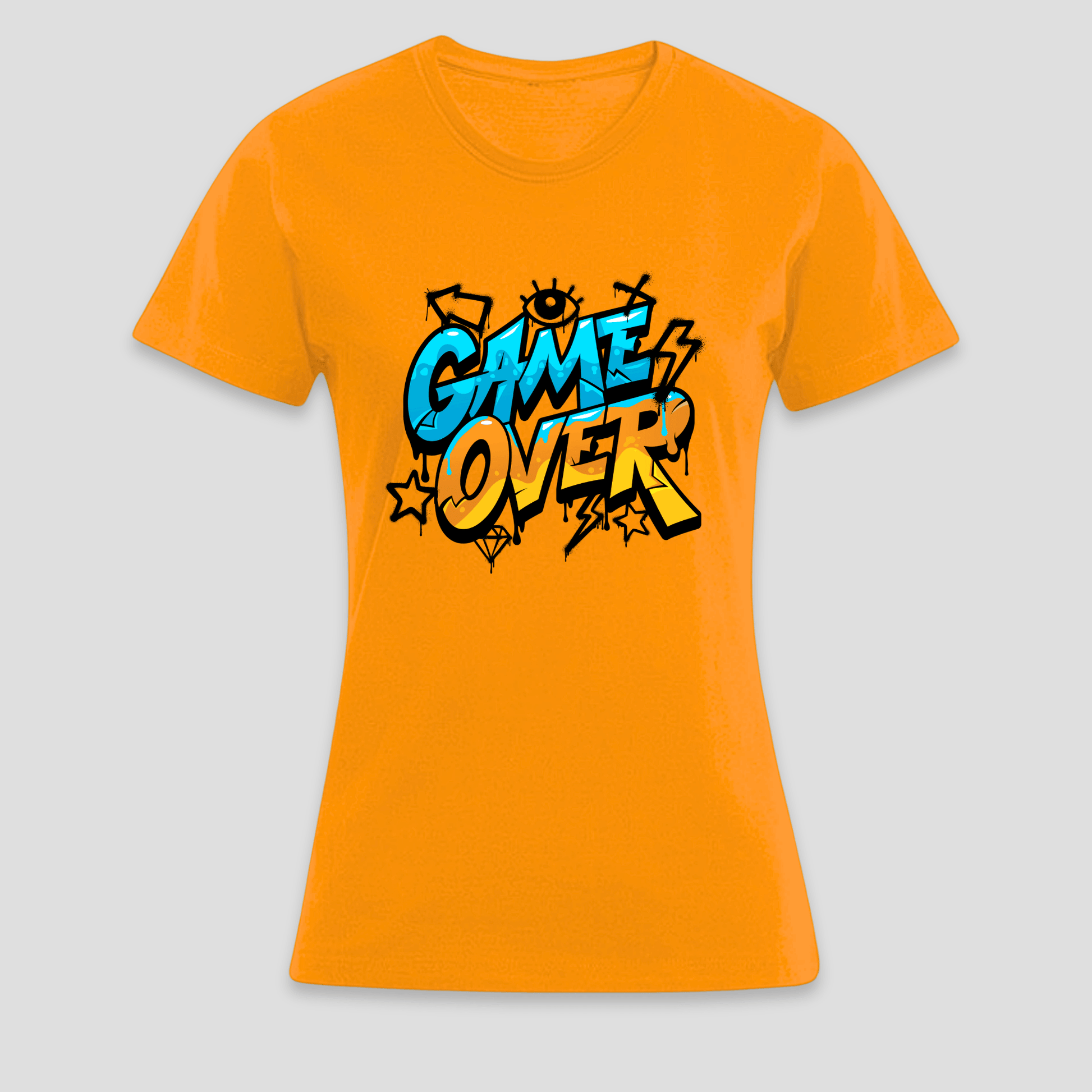 Premium T-Shirt "Game Over" | Lustiges Gamer Shirt KrzR DruckZone