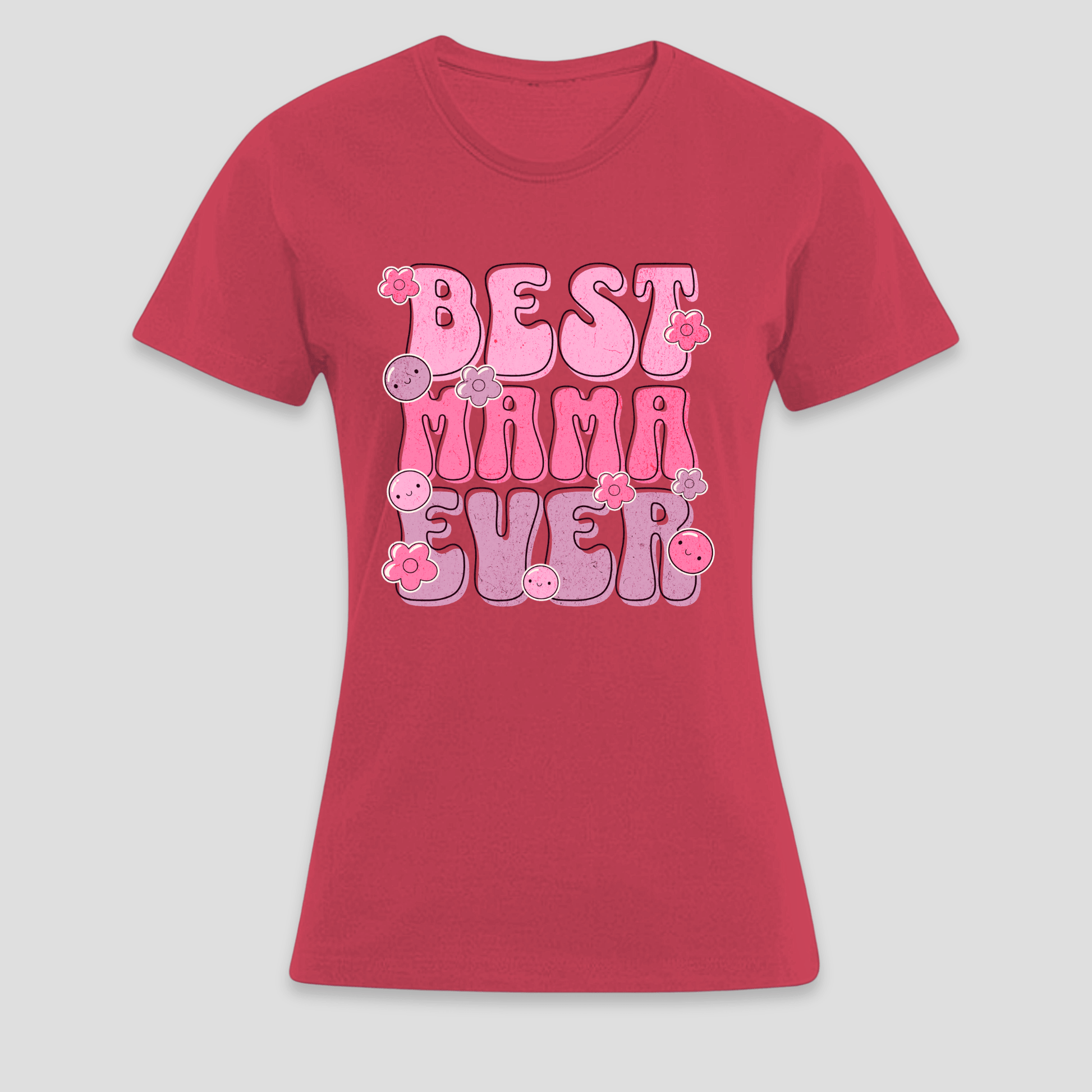 Premium T-Shirt Best Mama Ever | Geschenk für Mama KrzR DruckZone