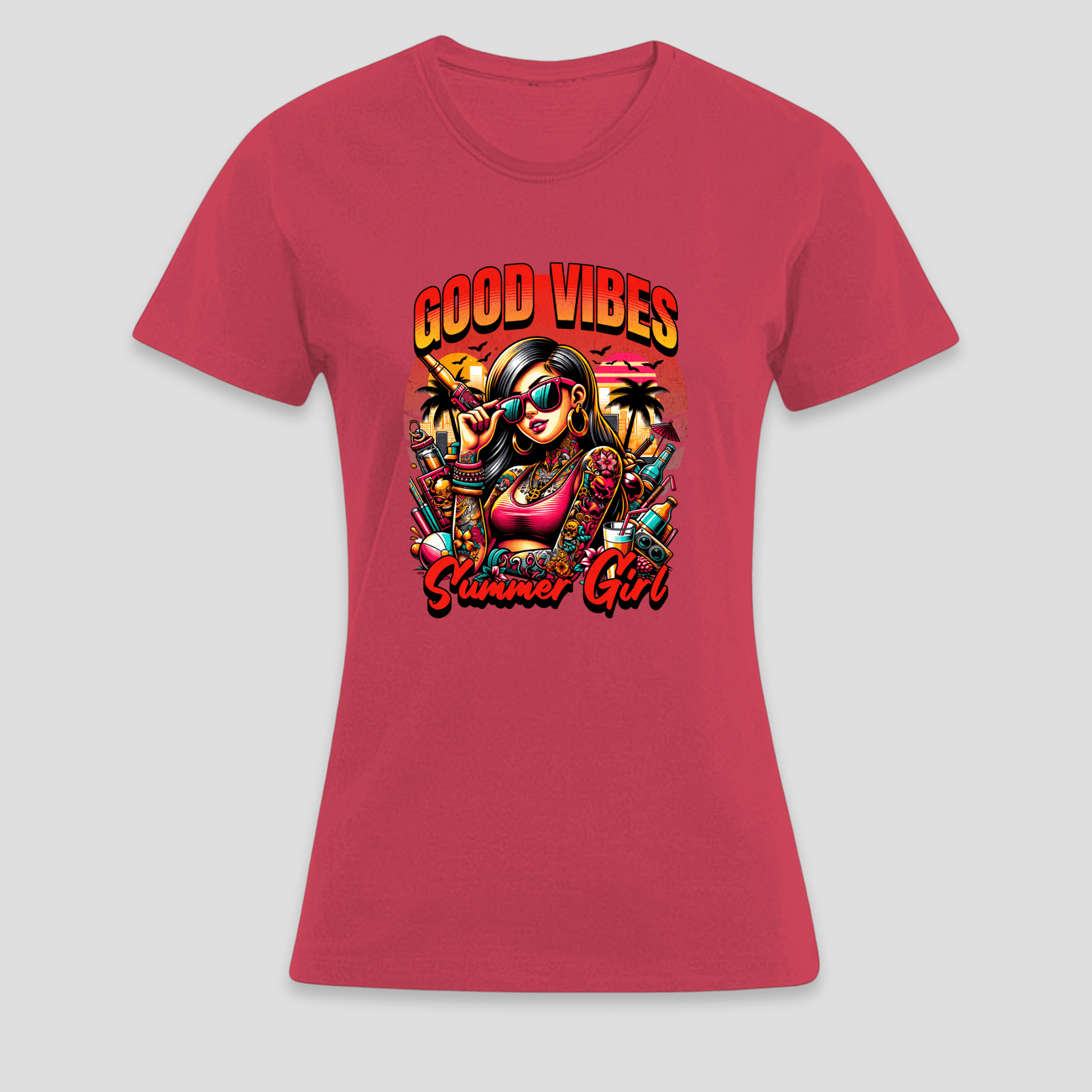 Premium T-Shirt Good Vibes | Sommer Statement KrzR DruckZone