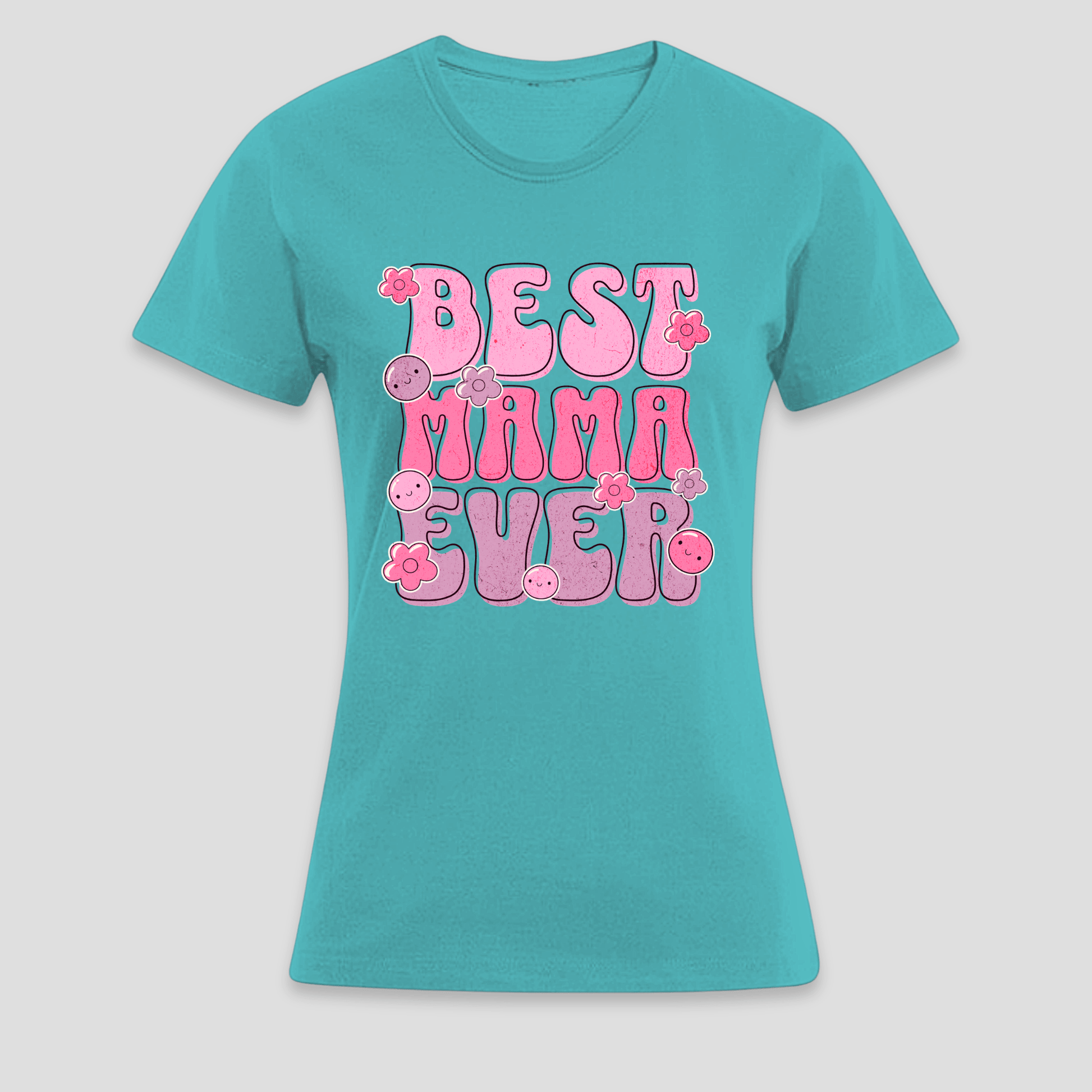 Premium T-Shirt Best Mama Ever | Geschenk für Mama KrzR DruckZone