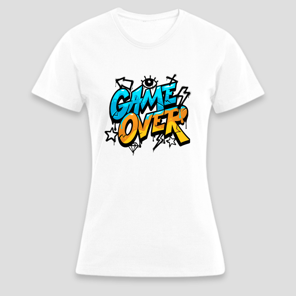 Premium T-Shirt "Game Over" | Lustiges Gamer Shirt KrzR DruckZone