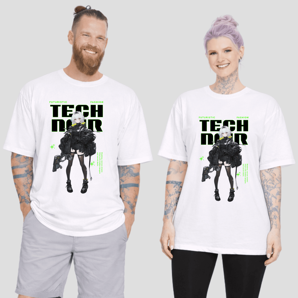 Oversize Premium T-Shirt - Tech Noir KrzR DruckZone