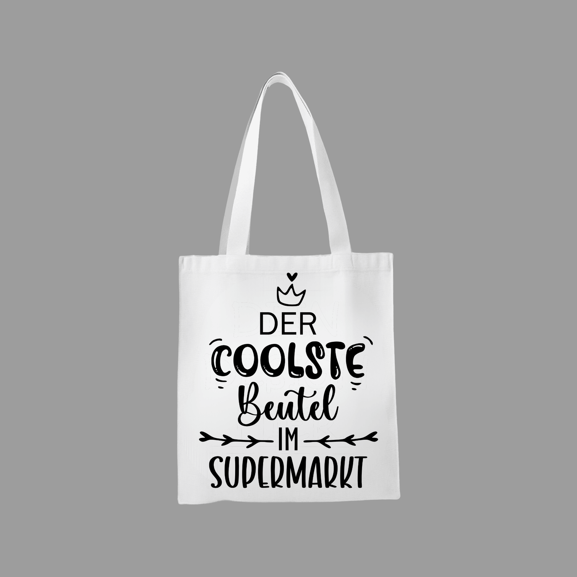 Stofftasche „Der coolste Beutel im Supermarkt“ | Wiederverwendbar KrzR DruckZone