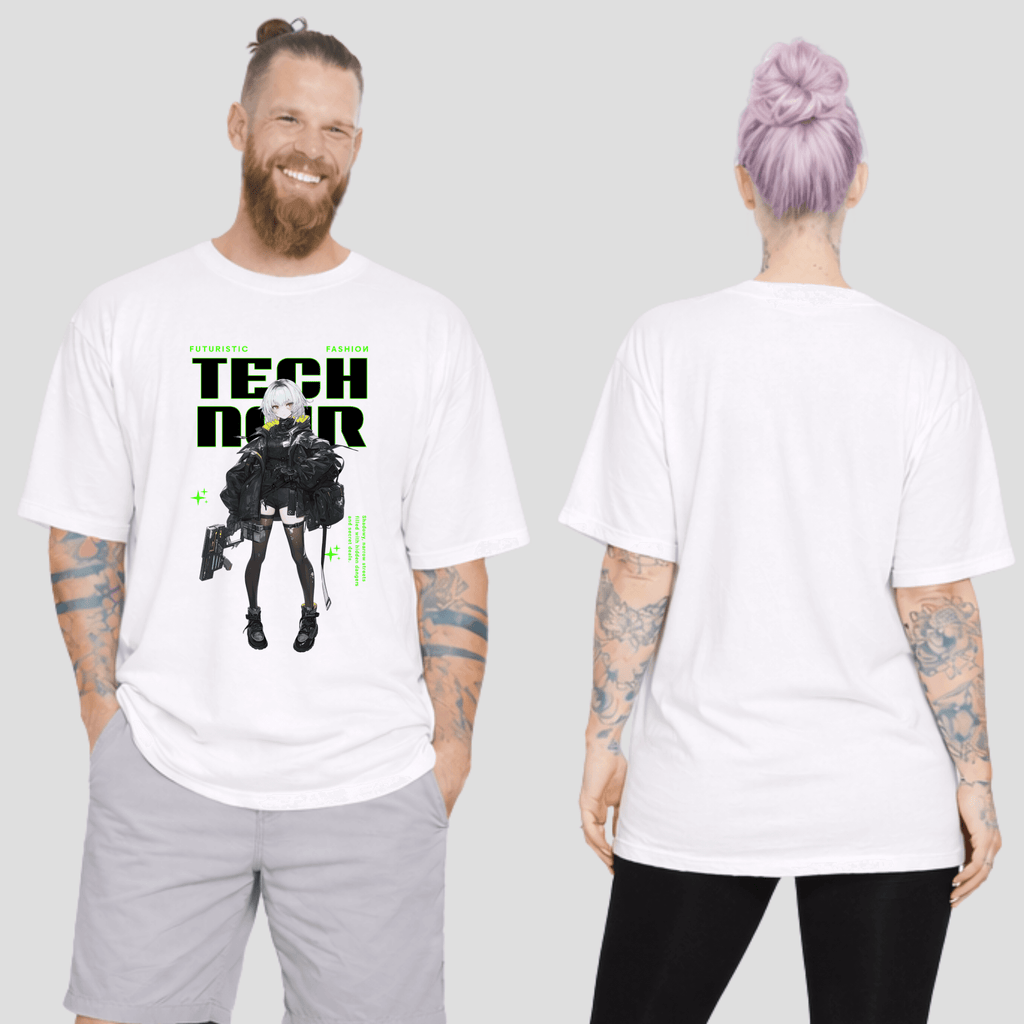 Oversize Premium T-Shirt - Tech Noir KrzR DruckZone