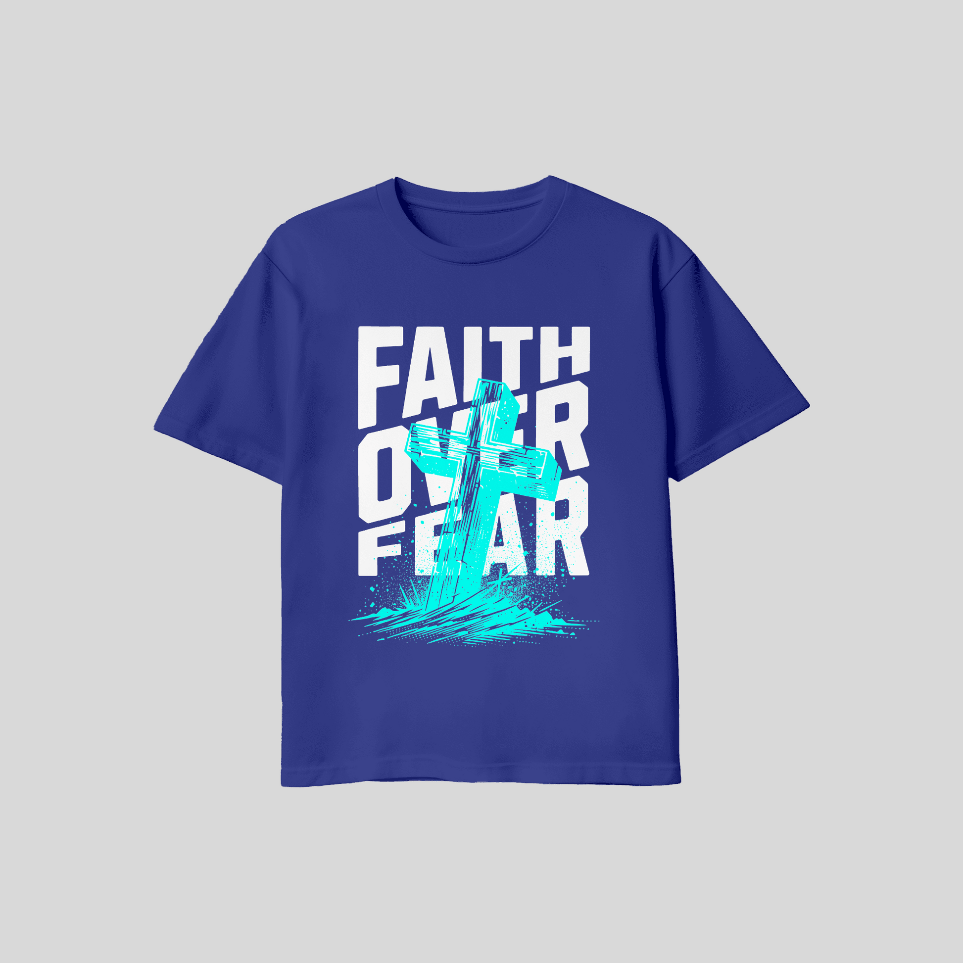 Premium T-Shirt Faith over Fear KrzR DruckZone