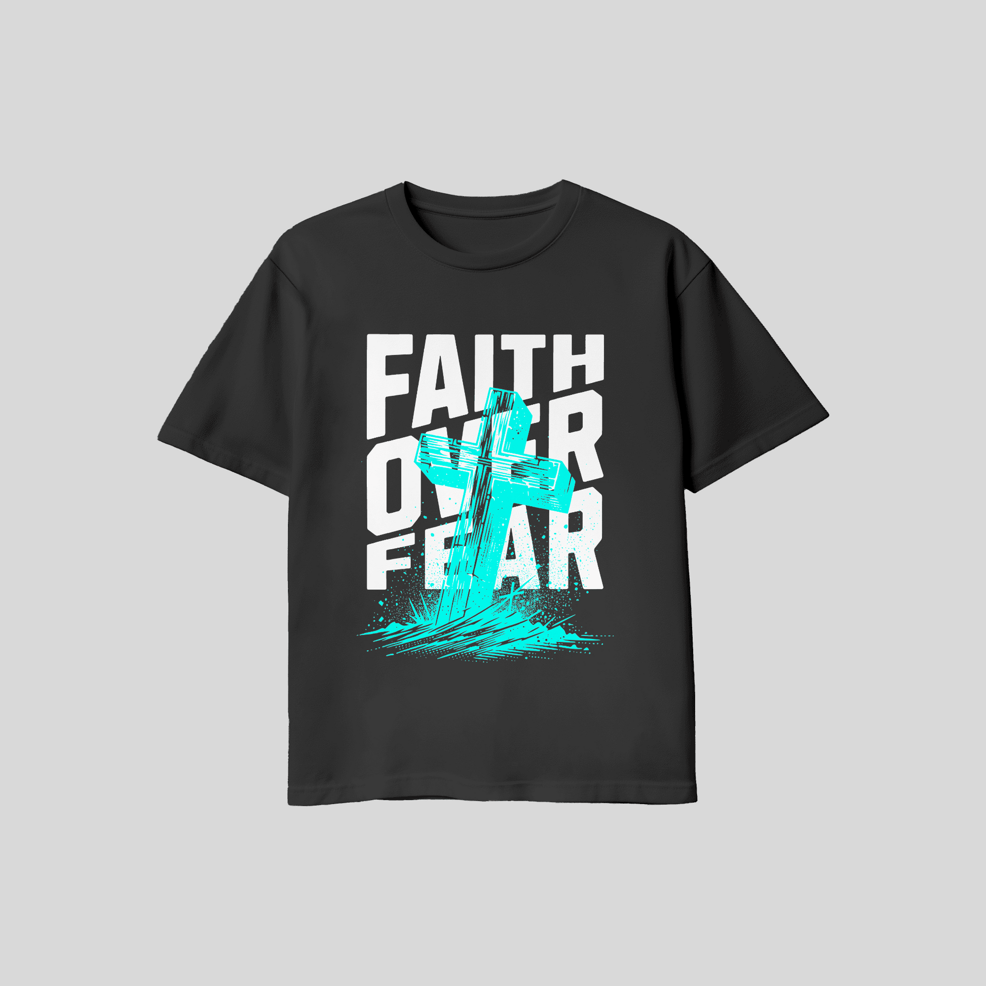 Premium T-Shirt Faith over Fear KrzR DruckZone