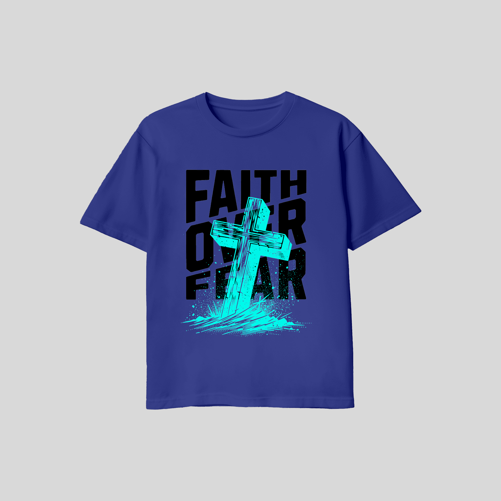 Premium T-Shirt Faith over Fear KrzR DruckZone